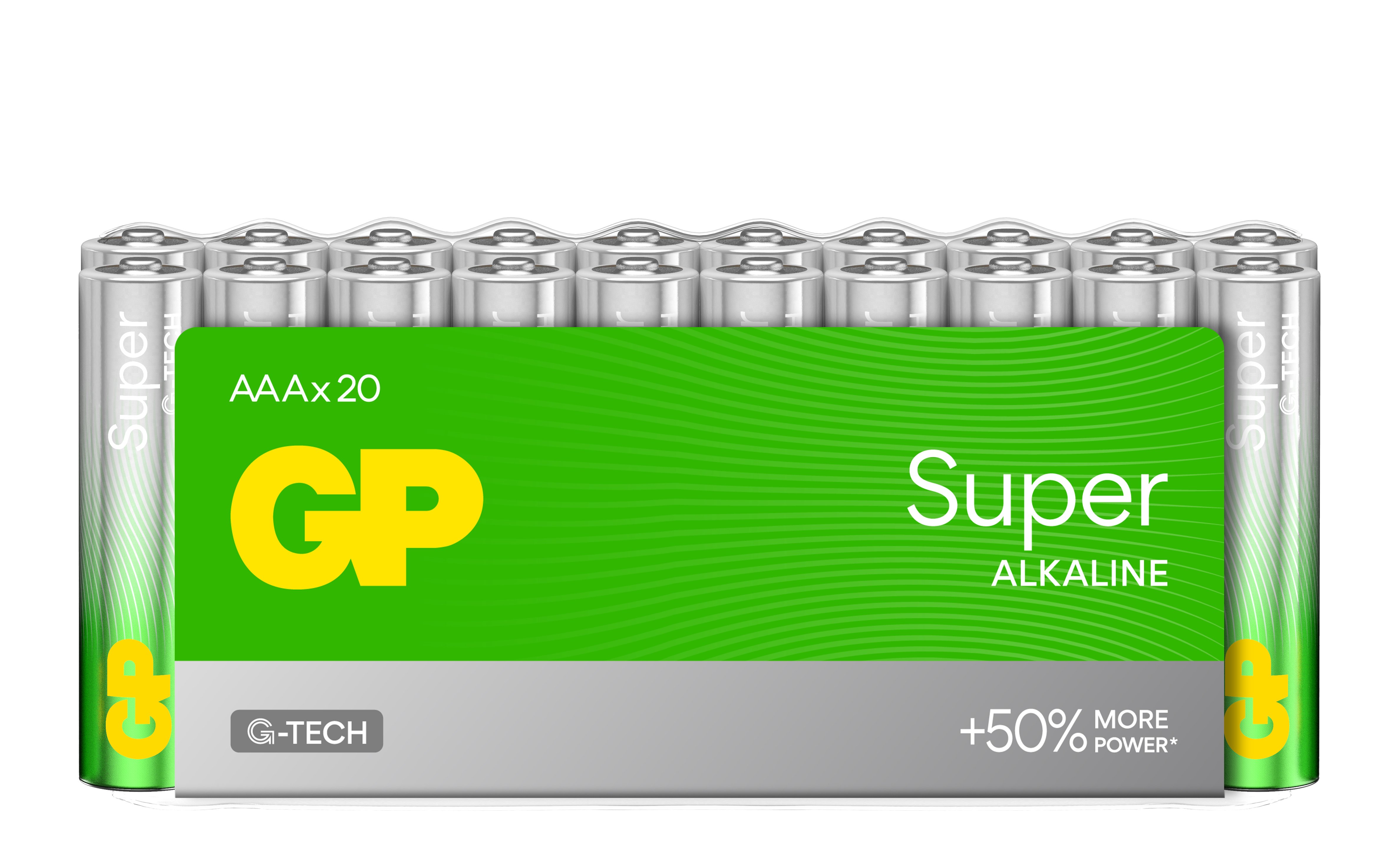 Confezione 20 Batterie GP Super Alcaline Ministilo AAA 24A/LR03