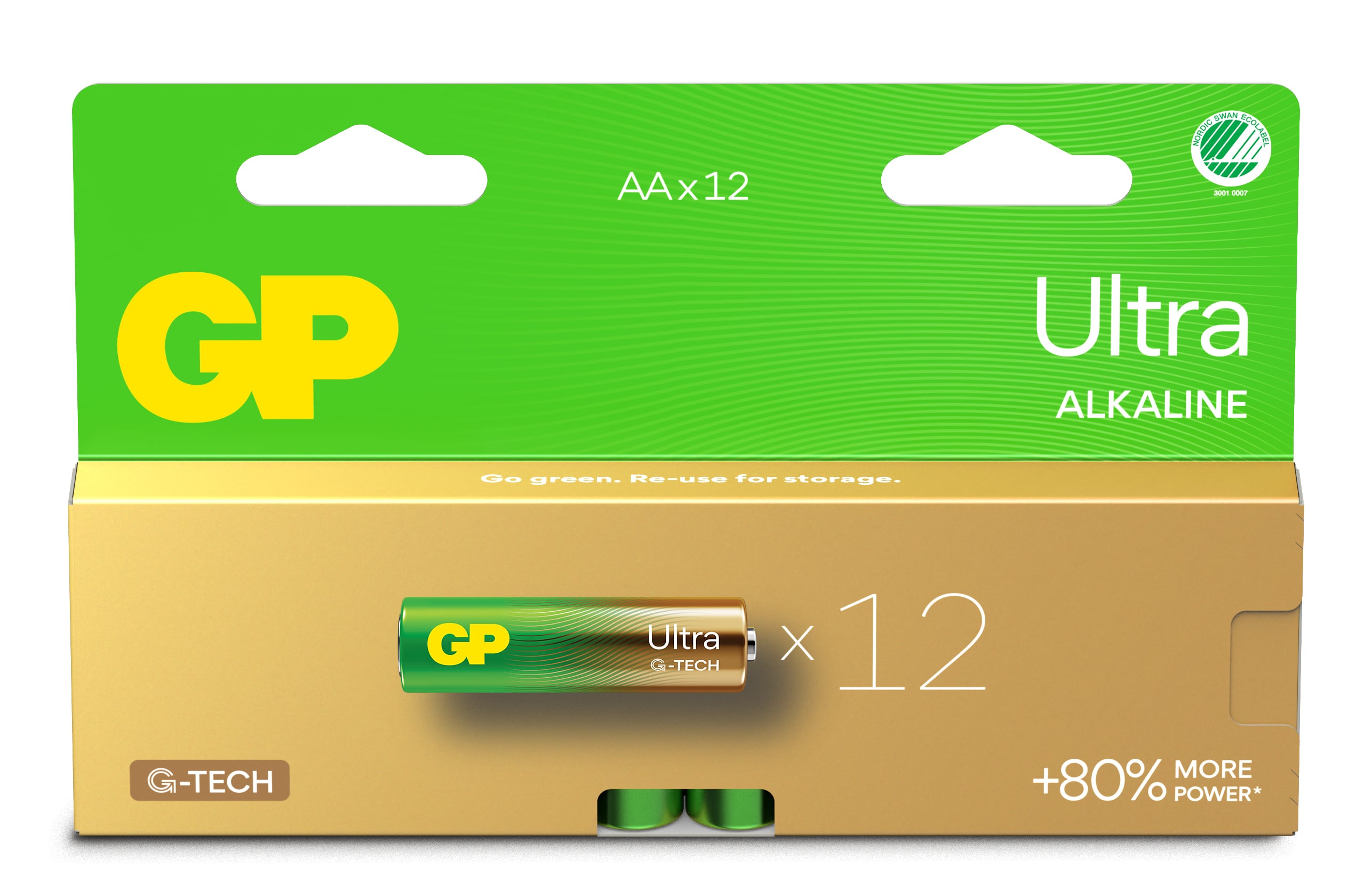 Confezione 12 Batterie GP Ultra Alcaline Stilo AA 15AU/LR6