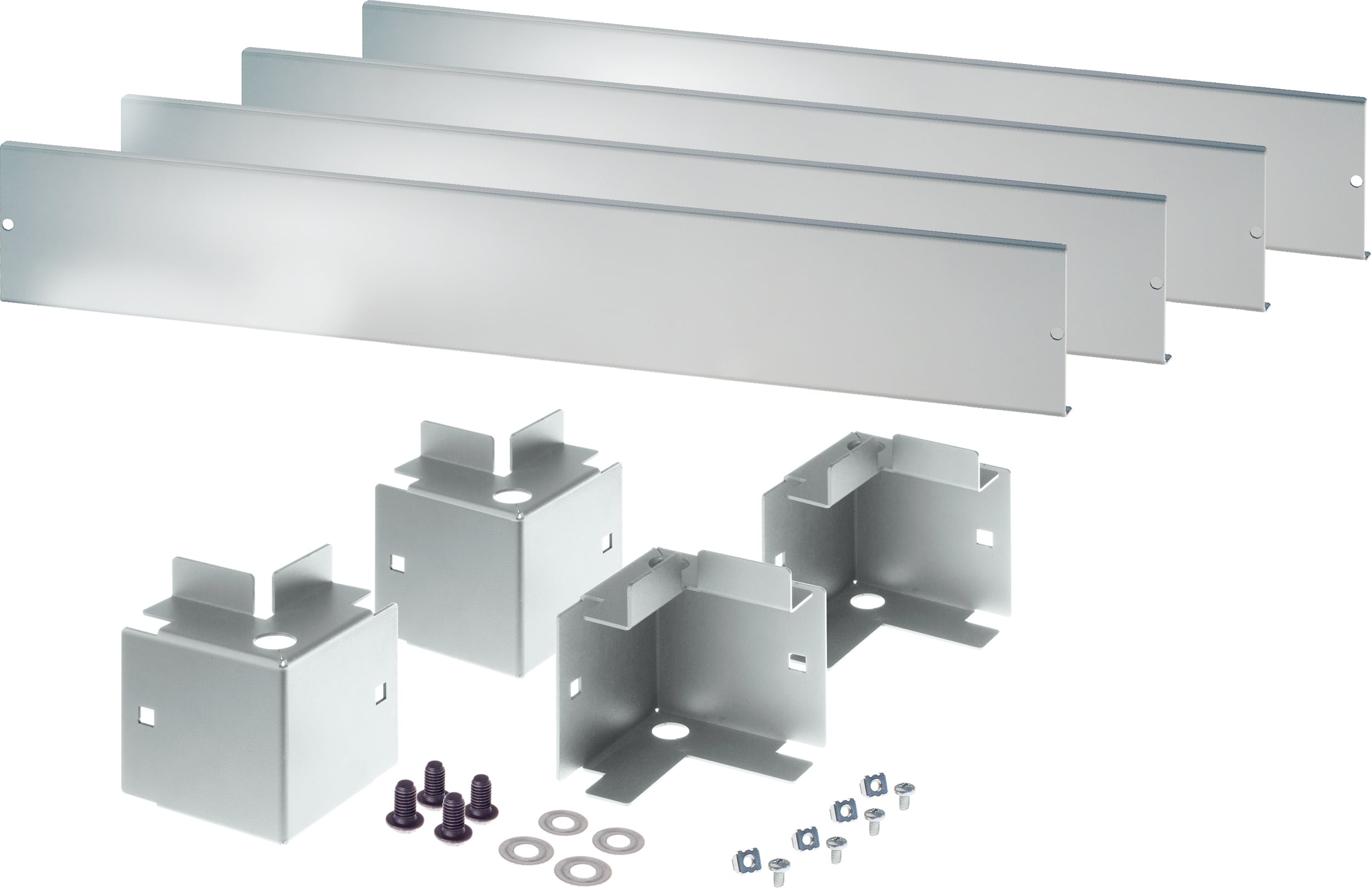 Zoccolo 600 x 600 mm per Armadi Rack Serie NextGen Grigio
