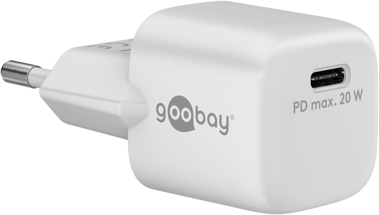 Alimentatore Caricatore Rapido USB-C™ PD GaN Nano 20W 3A Bianco