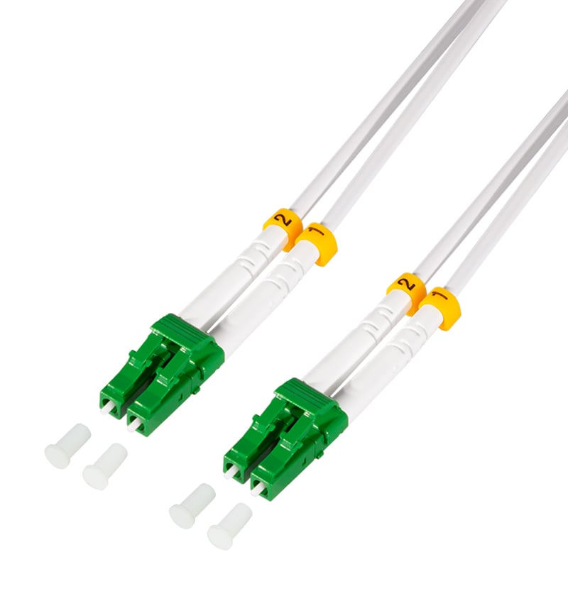 Cavo Fibra Ottica Armato Acciaio OS2 LC/APC Duplex 9/125 7,5m