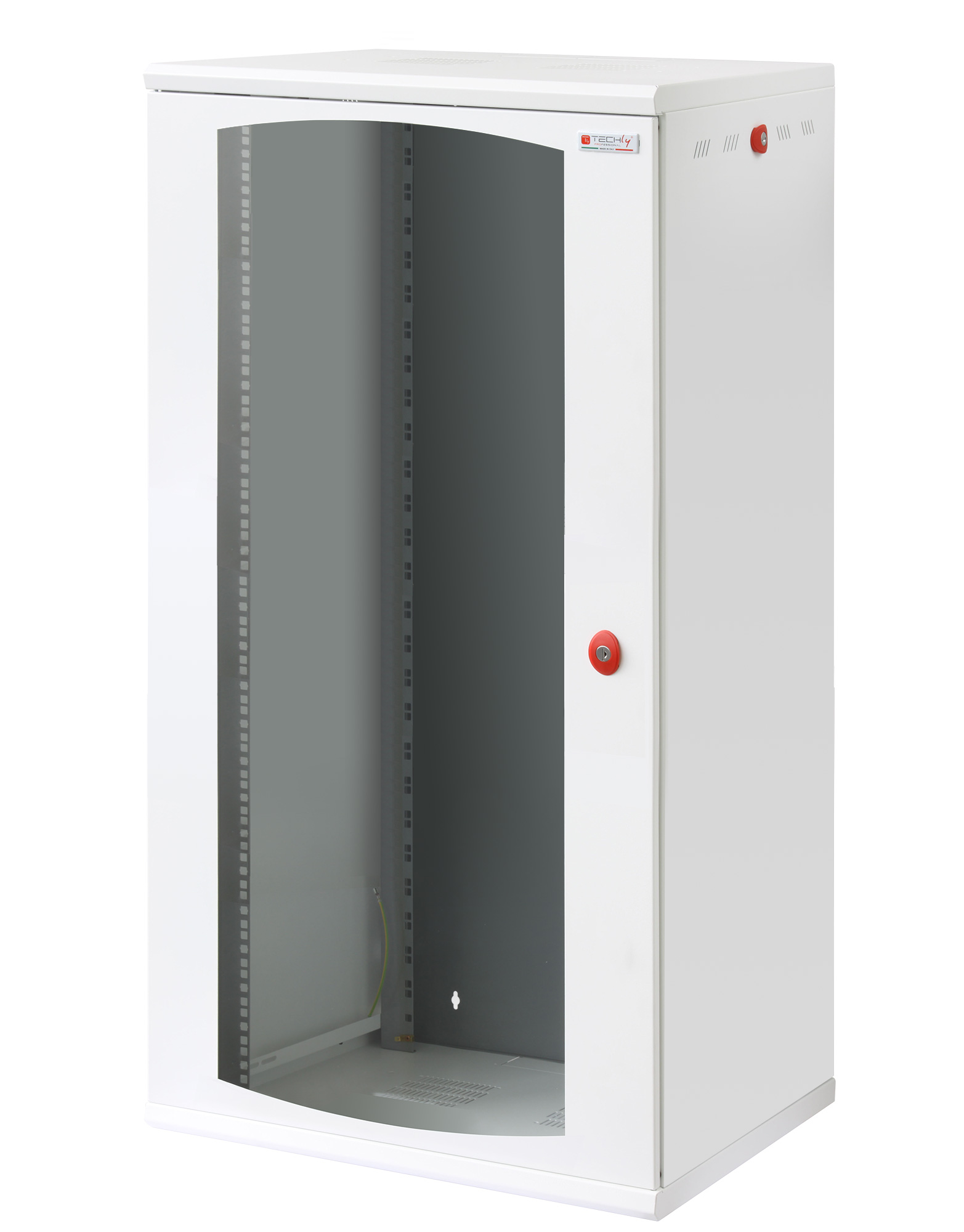 Armadio Rack 19'' a muro 22 unità sezione unica prof. 600mm Bianco