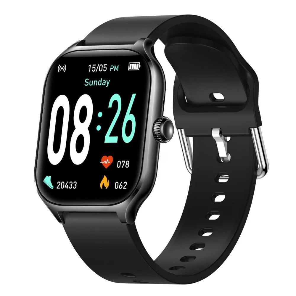 Con lo smartwatch ICFT-263606 TIMOR in una custodia robusta e il suo ampio display TFT full-touch da 2,01 potrai sempre tenere d occhio le tue attività e molto altro ancora. Il display luminoso con una risoluzione di 240x296 pixel può essere