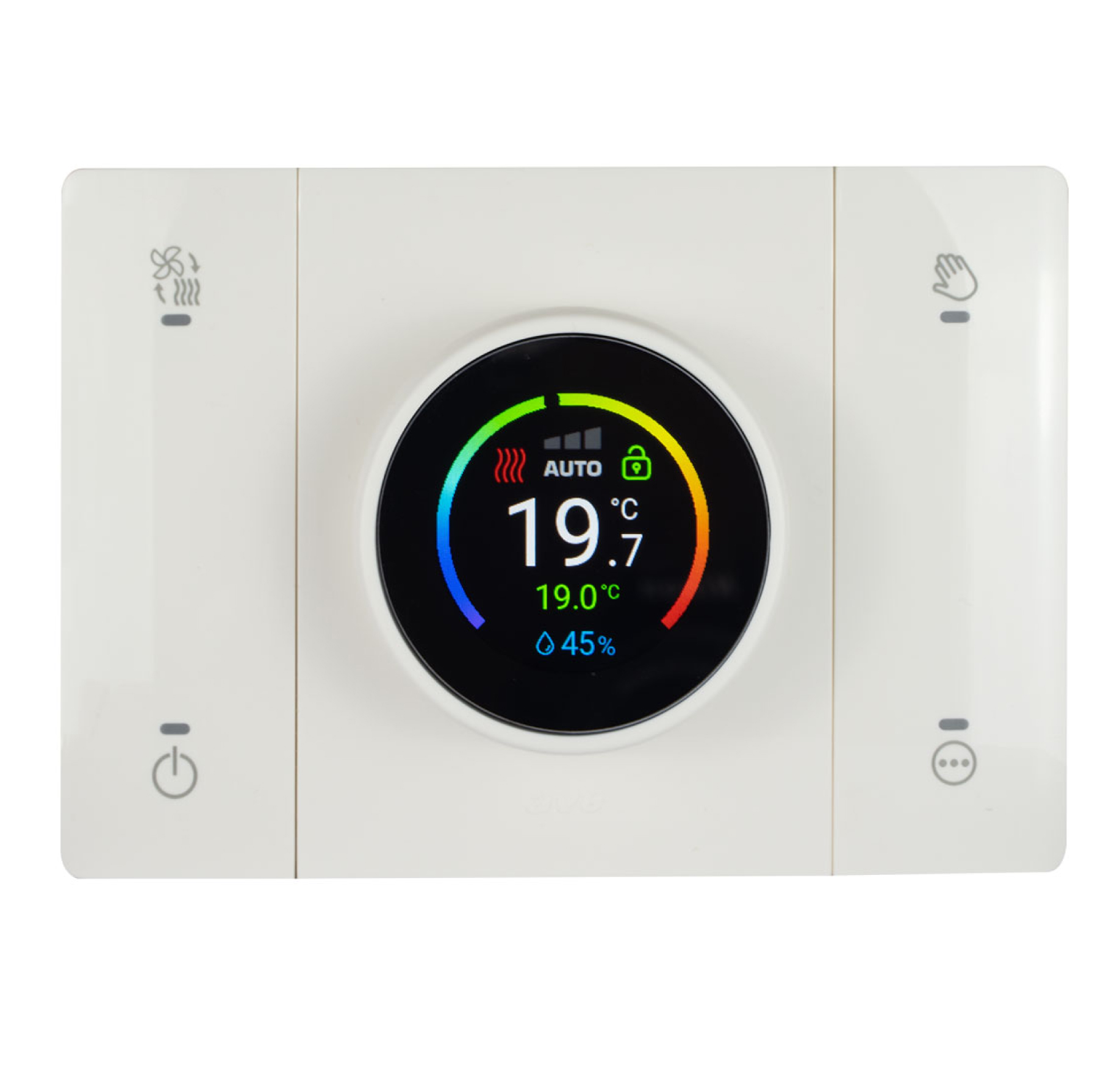 Domus T44 Cronotermostato WiFi Smart Connesso Rilevatore Umidità Ambiente Bianco