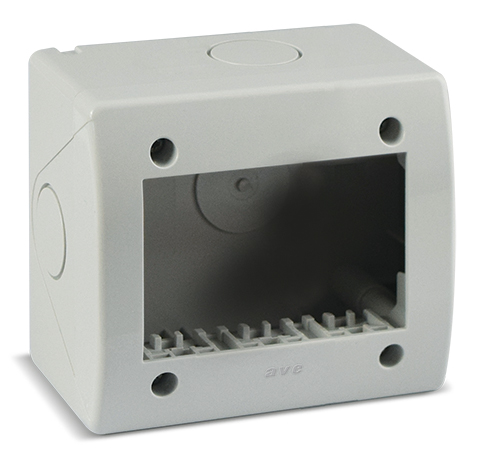 Contenitore Autoportante IP40 S44 per Minicanali 3 Moduli Bianco