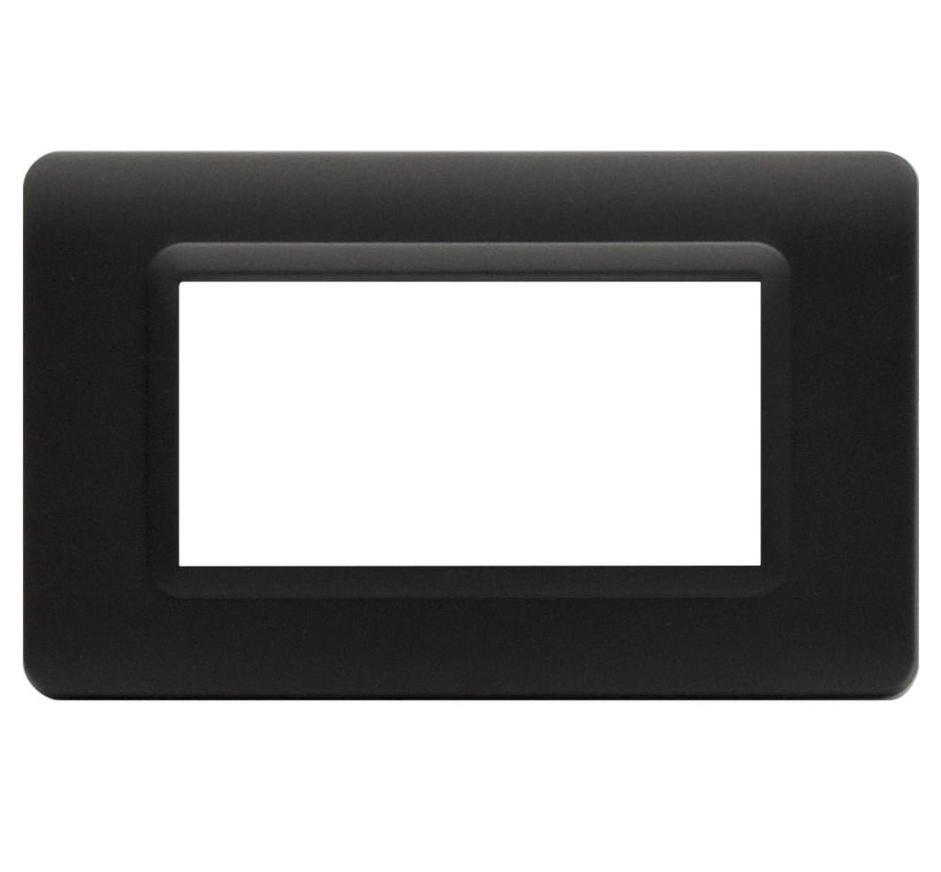 Placca Tecnopolimero S44 4 Moduli Grigio