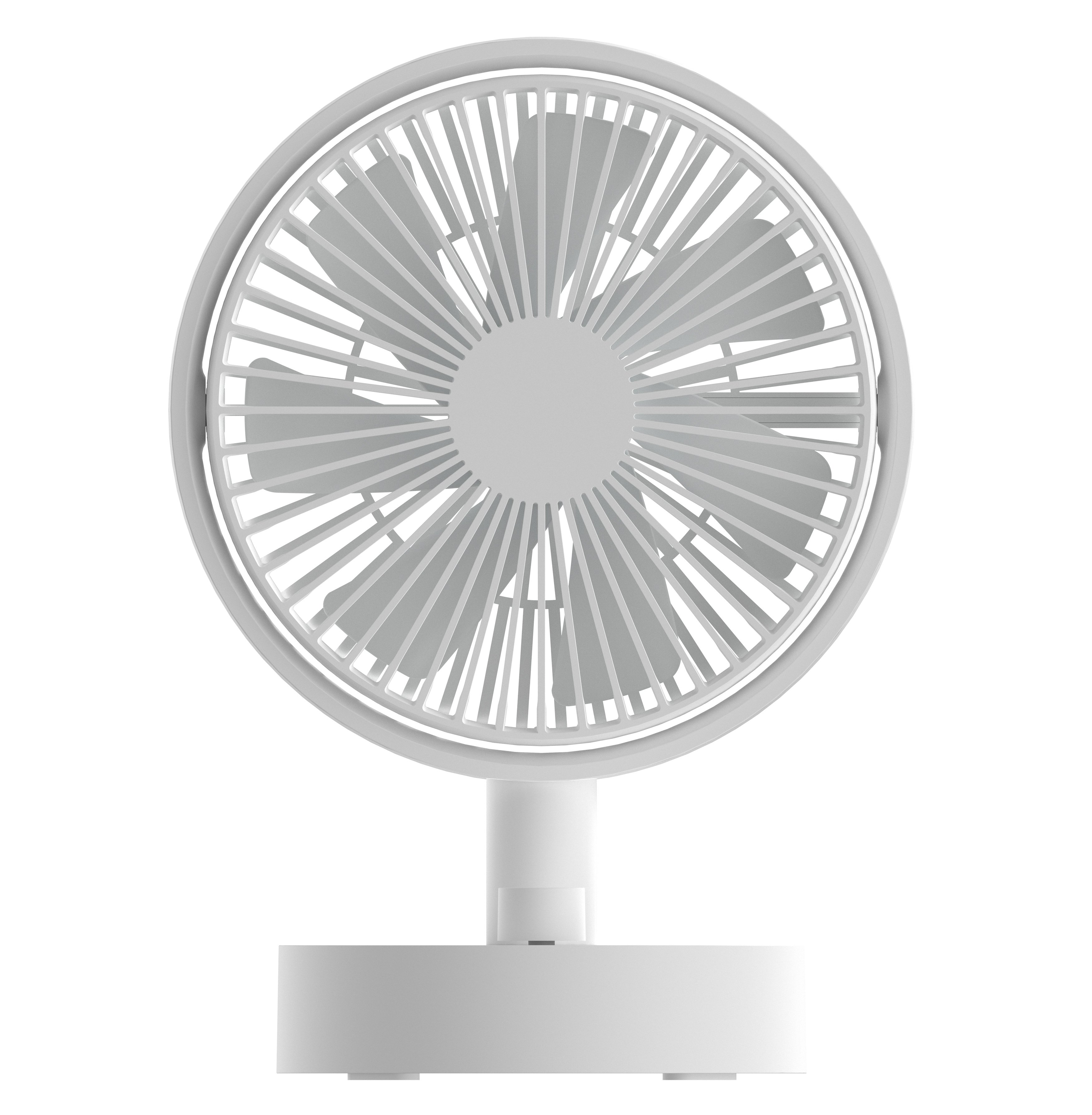 Mini Ventilatore Rotante da Tavolo a 10 Velocità Ricarica USB