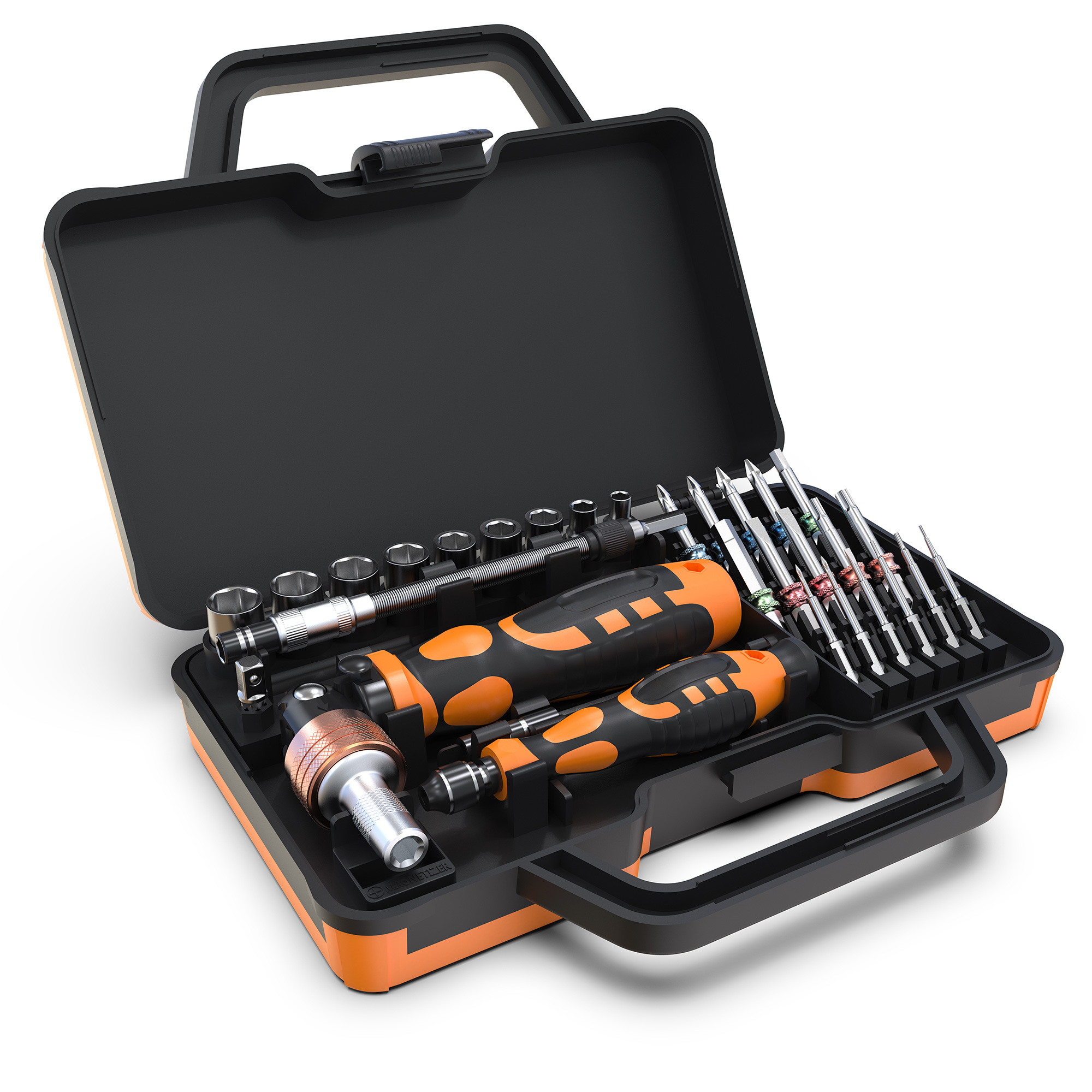 Kit Valigetta 31 pezzi in 1 Cacciaviti Bussole e Punte Professionali