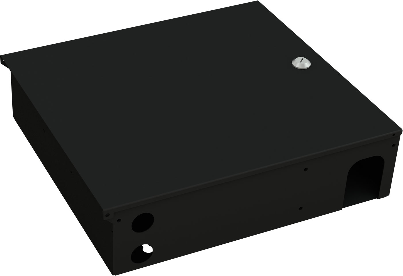 Box a Muro per Fibra Ottica Medium Nero