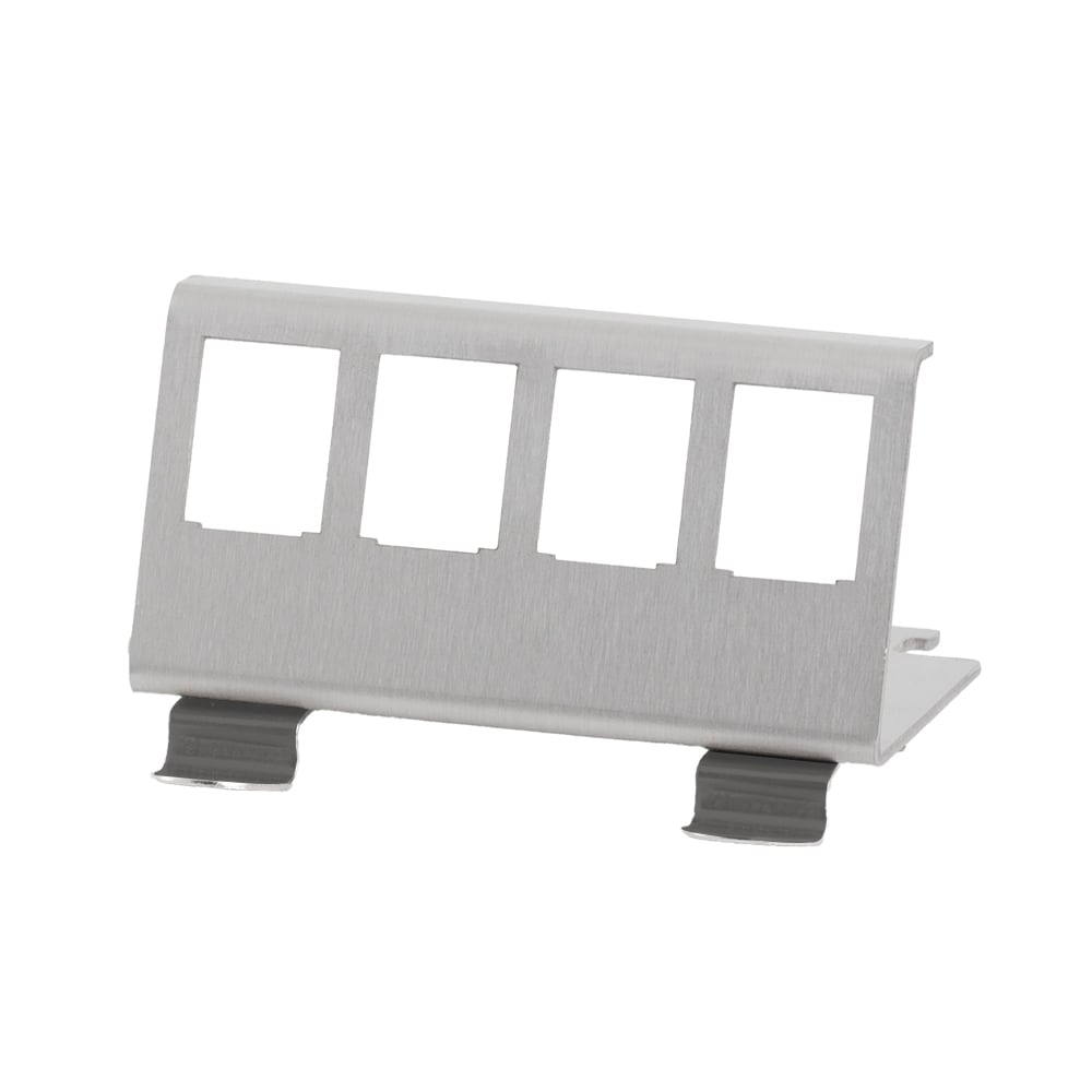 Adattatore per Modulo Keystone 4xRJ45 per Guida DIN