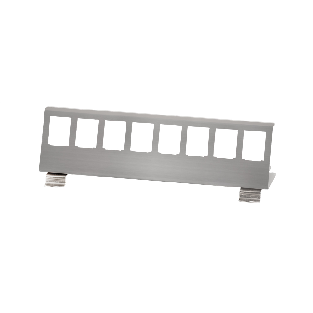 Adattatore per Modulo Keystone 8xRJ45 per Guida DIN
