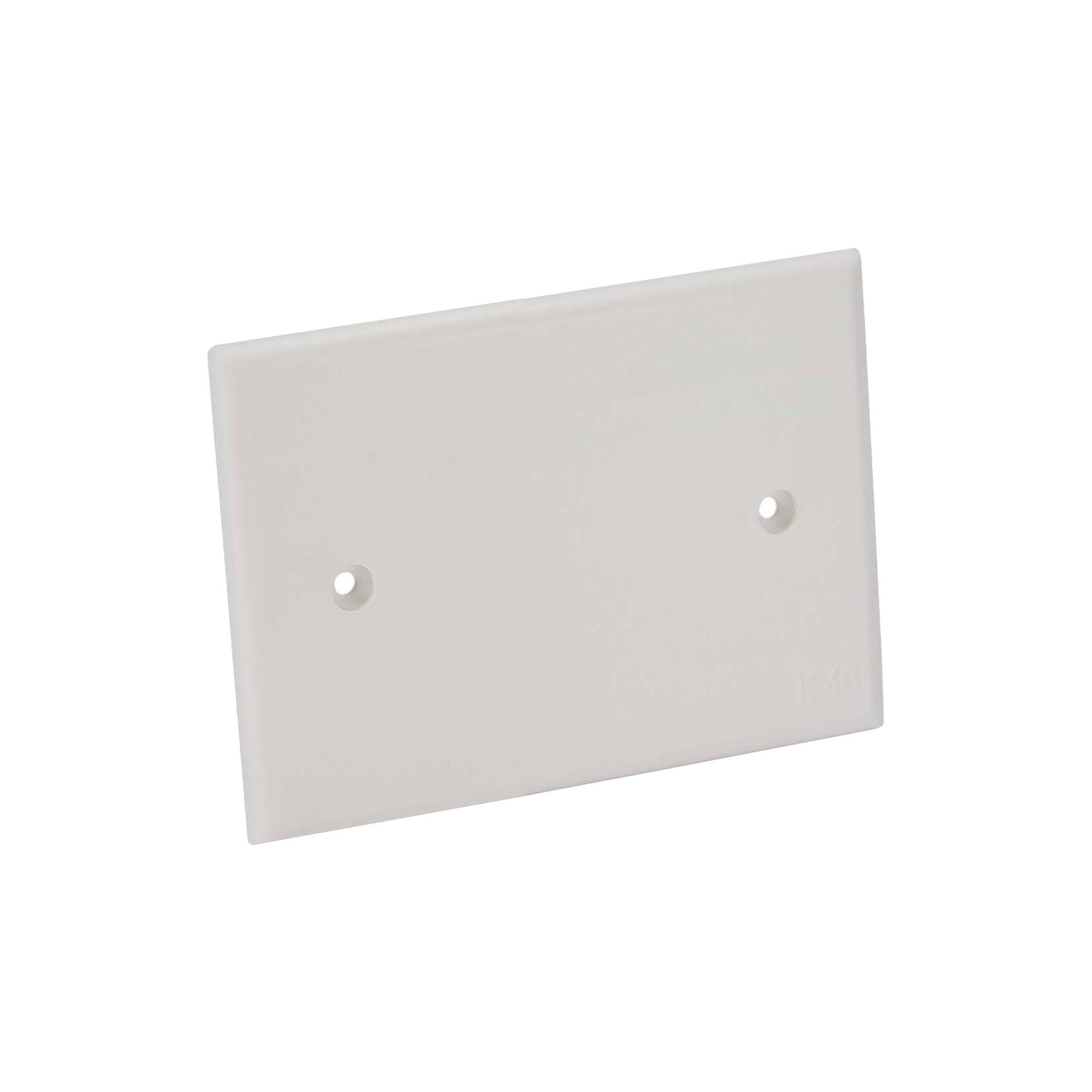 Coperchio Ribassato con Viti per Scatola da Incasso Rettangolare 3 Moduli Bianco