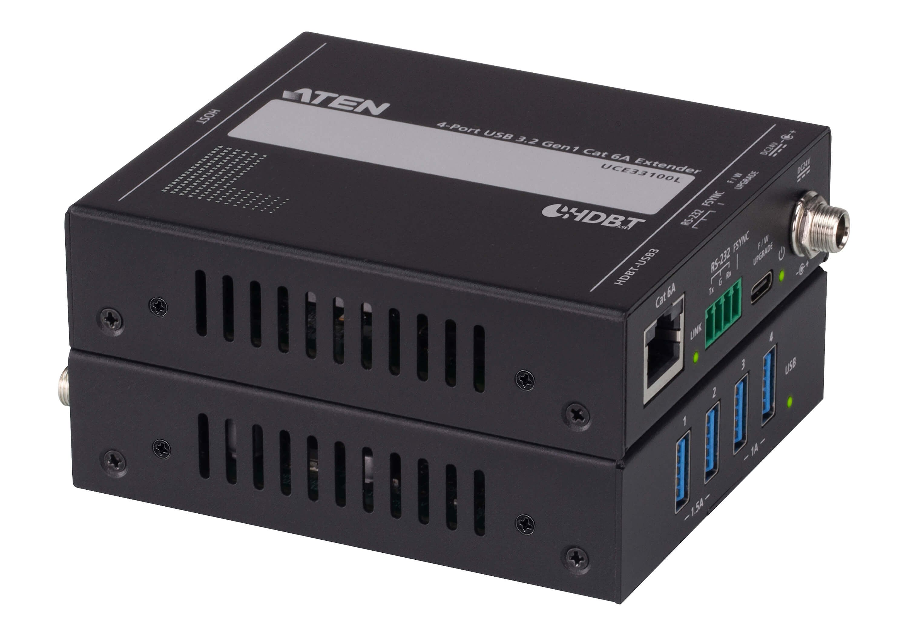 Estensore USB 3.0 Gen. 1 CAT 6A a 4 porte (100 m), UCE33100