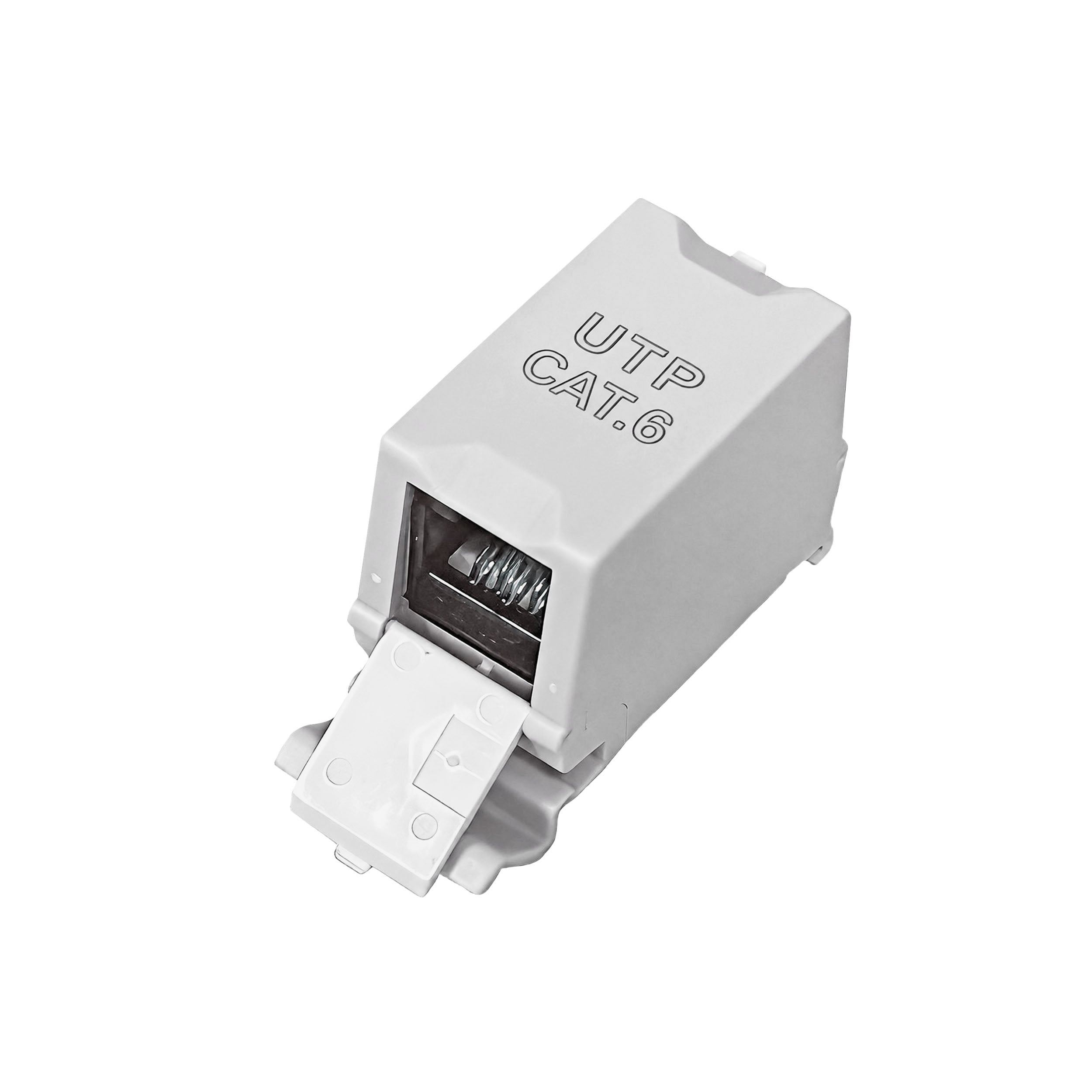Adattatore per Guida DIN Cat.6 RJ45 F/F UTP