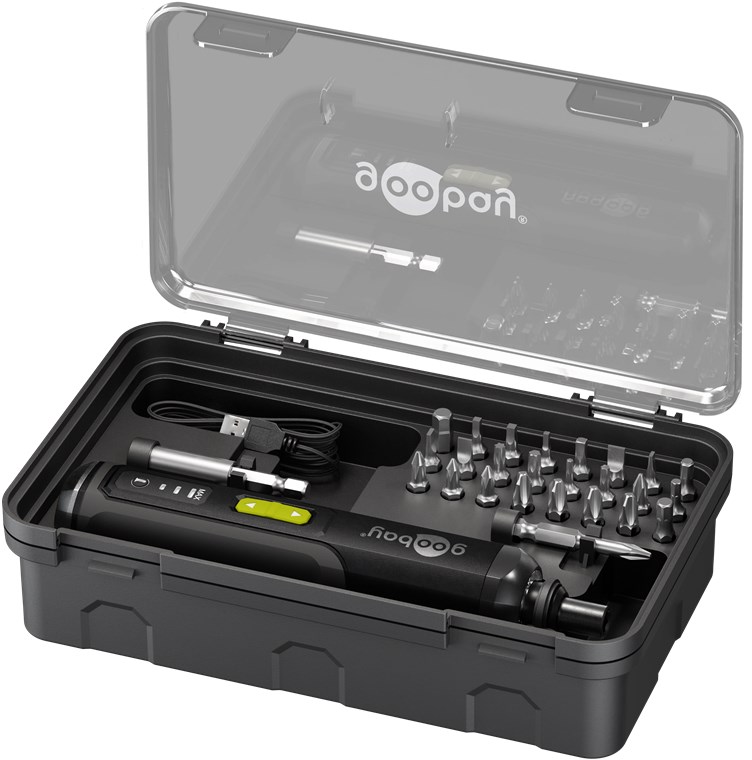 Set Mini Avvitatore a Batteria 28pz con Punte di Precisione