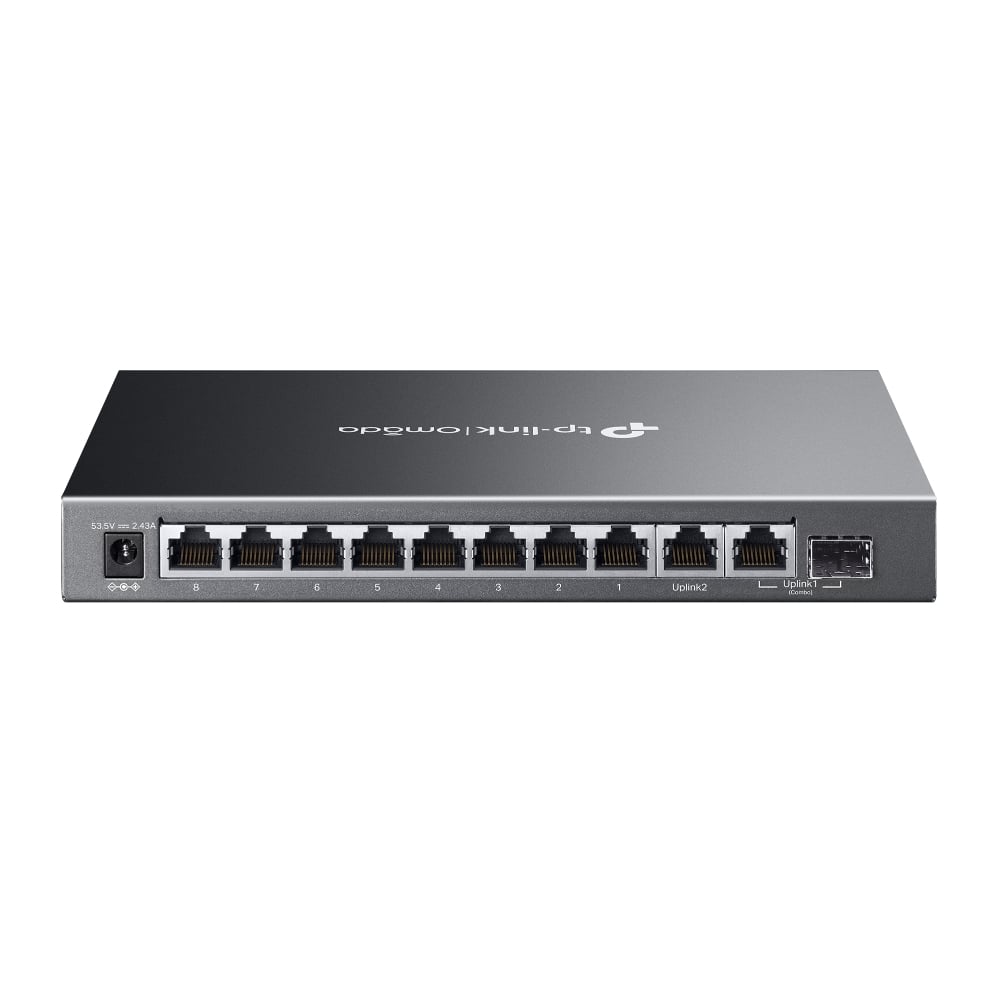 Switch 10 Porte Gigabit Easy Managed con 8 Porte PoE+, 1 SFP, 123W, ES210GMP