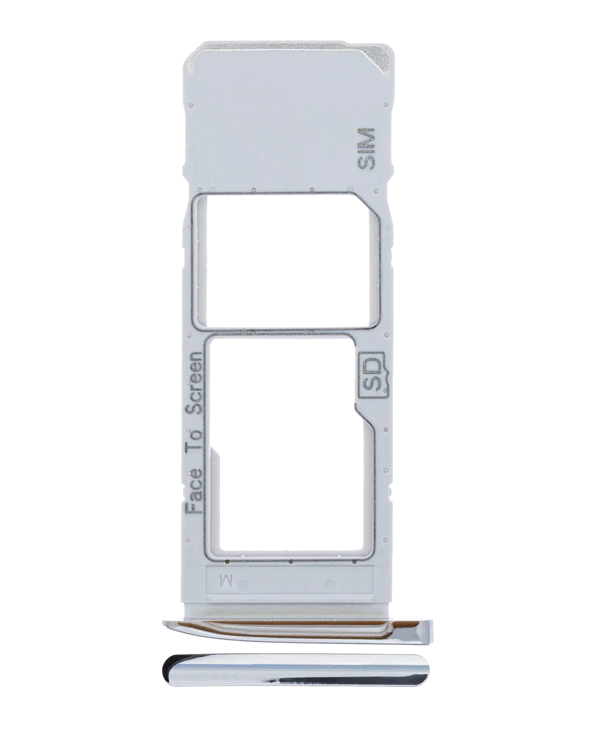 Carrellino SIM singola per Motorola Moto G7 (XT1962 / 2019) / G7 Plus (XT1965-2 / 2019) (Argento)