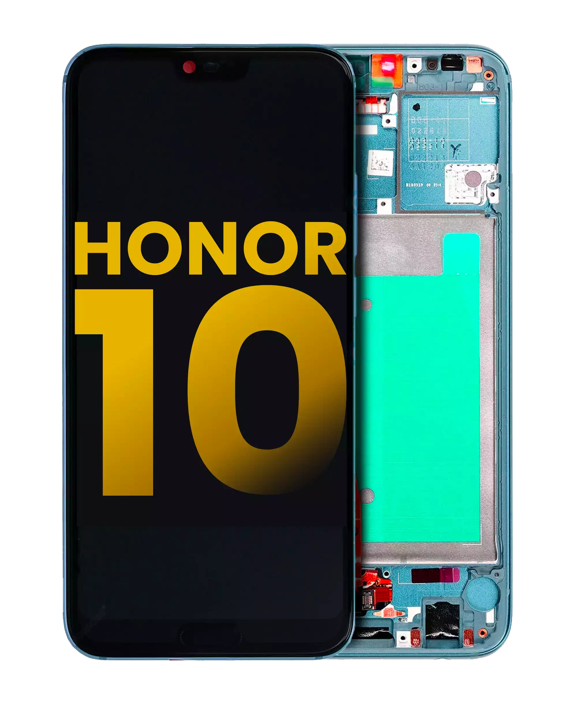 Display LCD completo con Frame per Huawei Honor 10 (Refurbished) (Glacier Grigio)