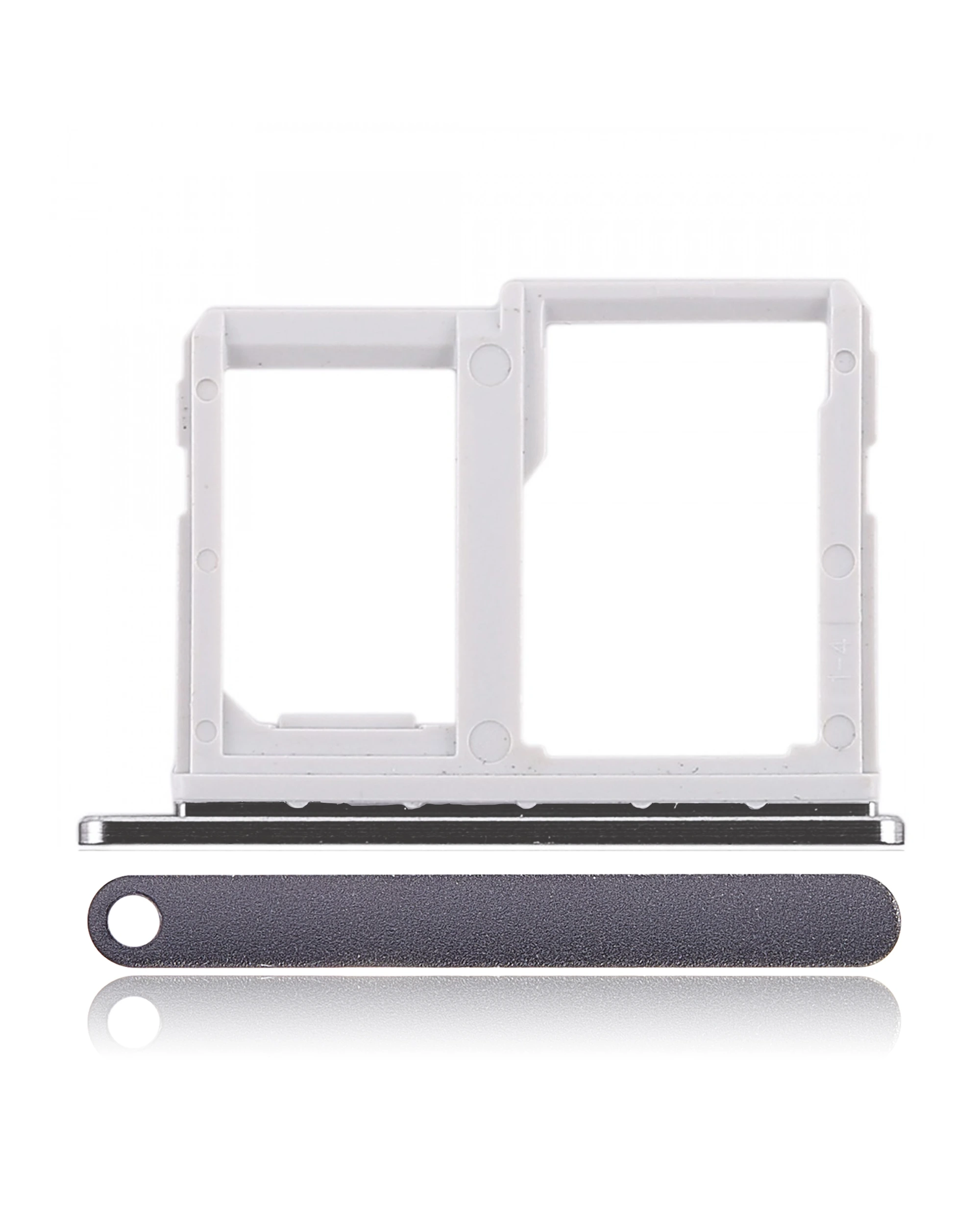 Sim Card + SD Card Tray per LG Q6 (M700) (Nero)