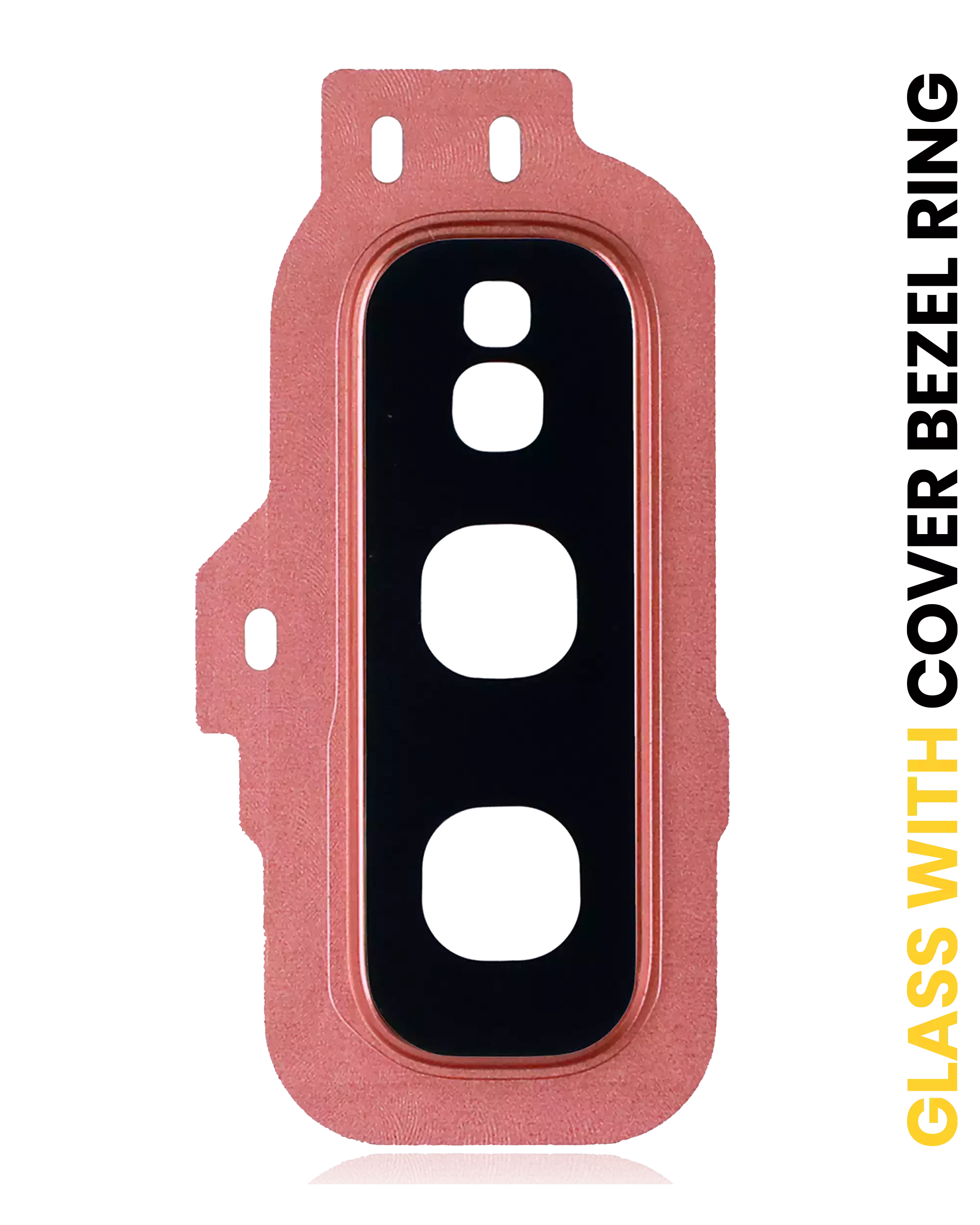 Lente fotocamera posteriore con Cover Cornice Ring per Samsung Galaxy S10E (Flamingo Rosa)