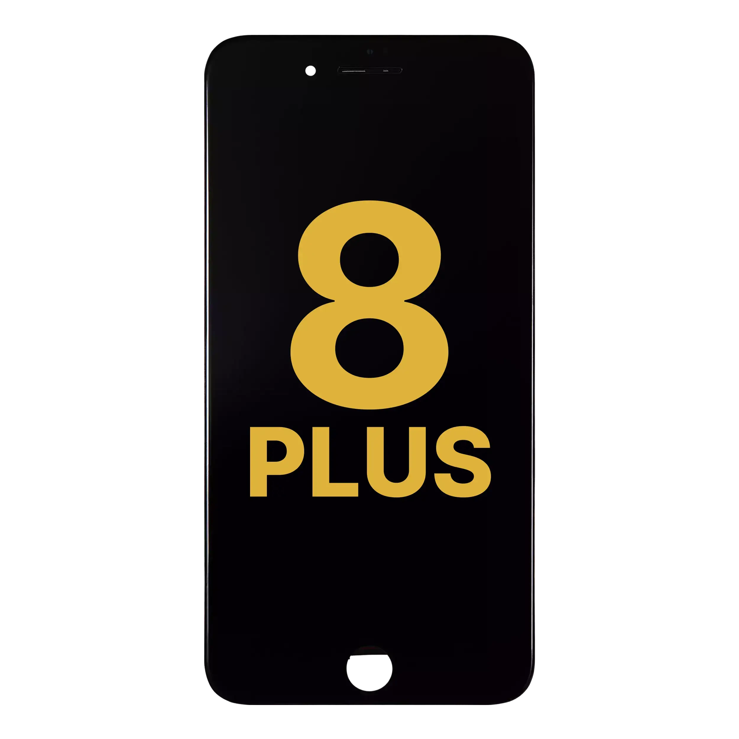 Display LCD completo con Steel Plate per iPhone 8 Plus (Refurbished) (Nero)