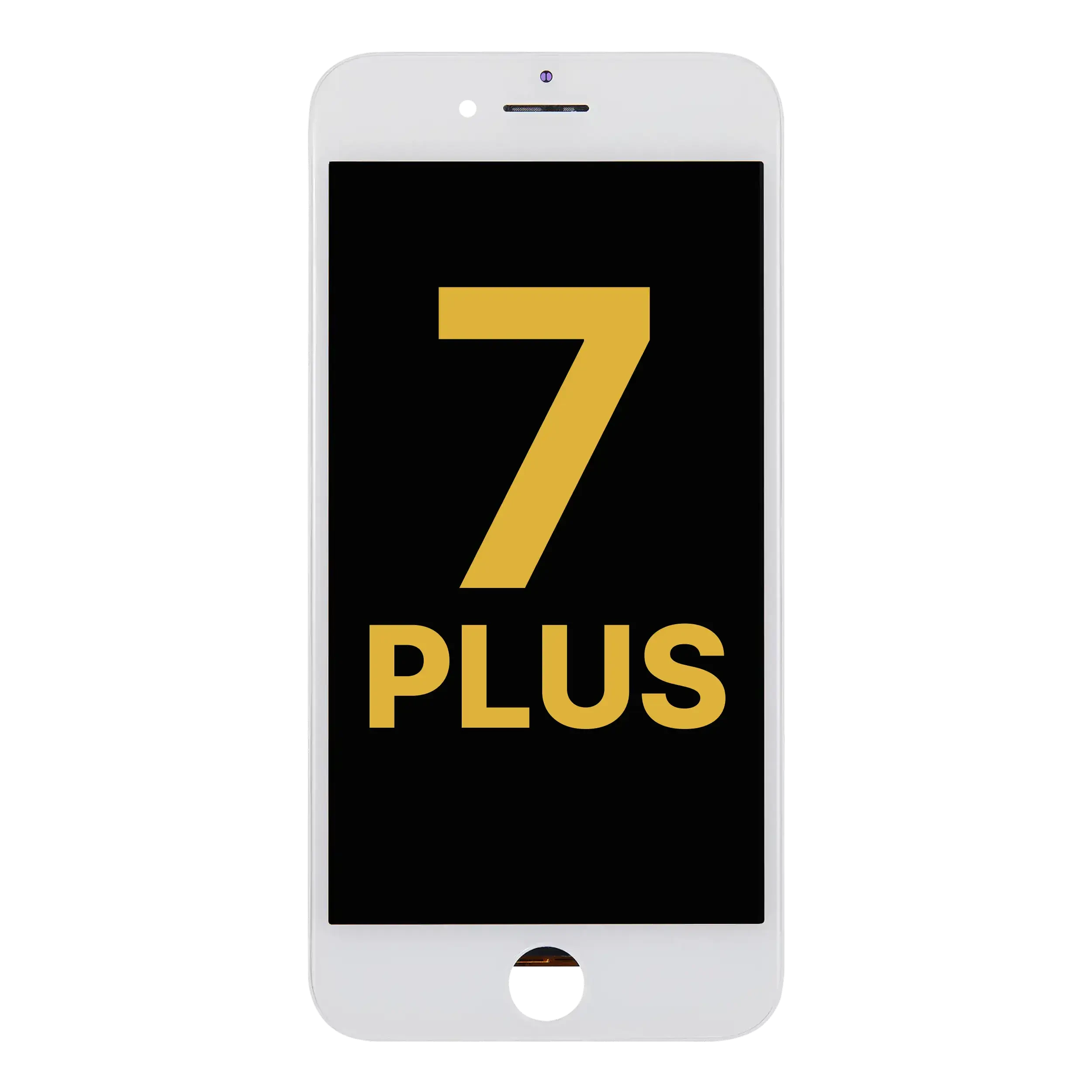 Display LCD completo con Steel Plate per iPhone 7 Plus (Refurbished: LG) (Bianco)