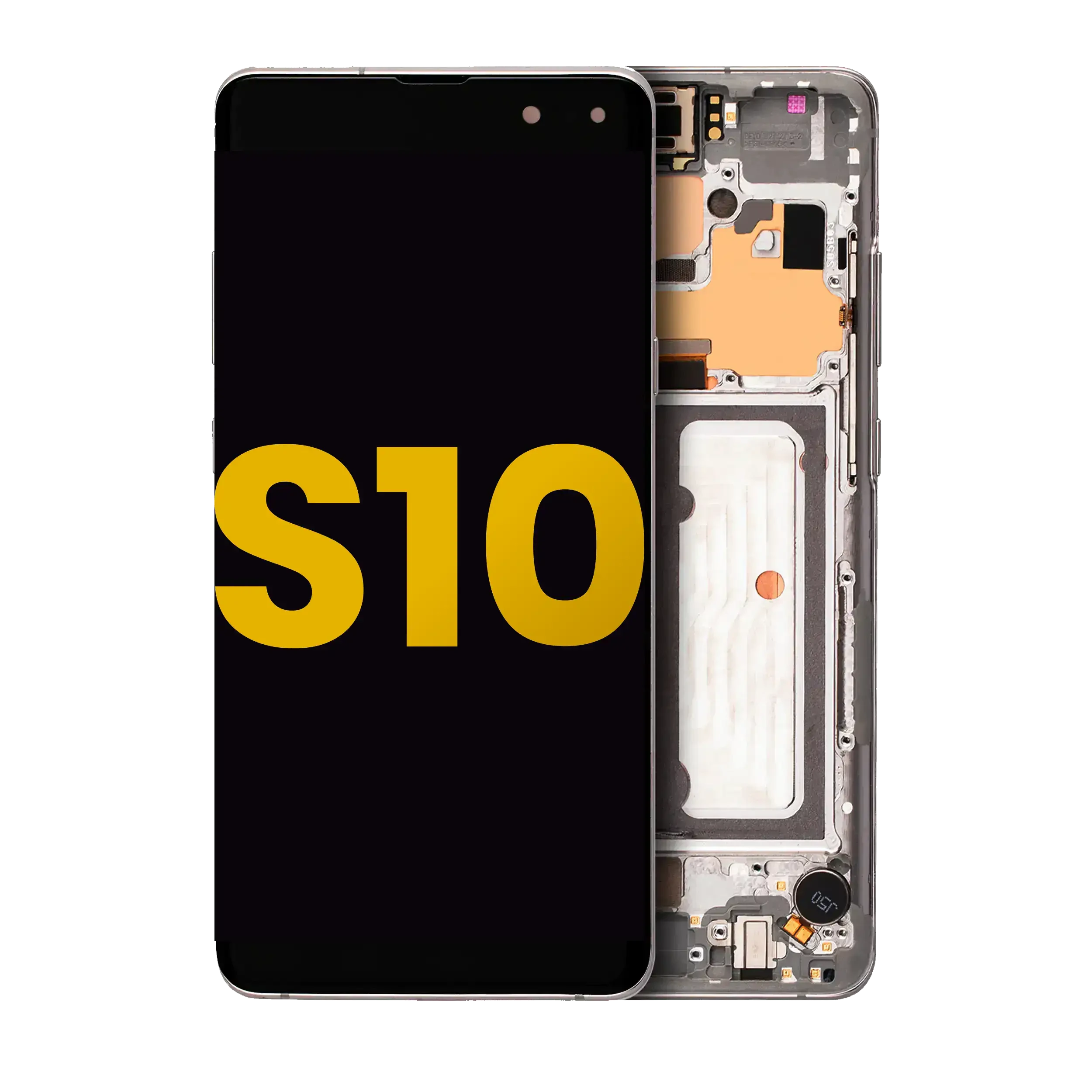 Display OLED completo con Frame per Samsung Galaxy S10 5G (Refurbished) (Crown Argento)