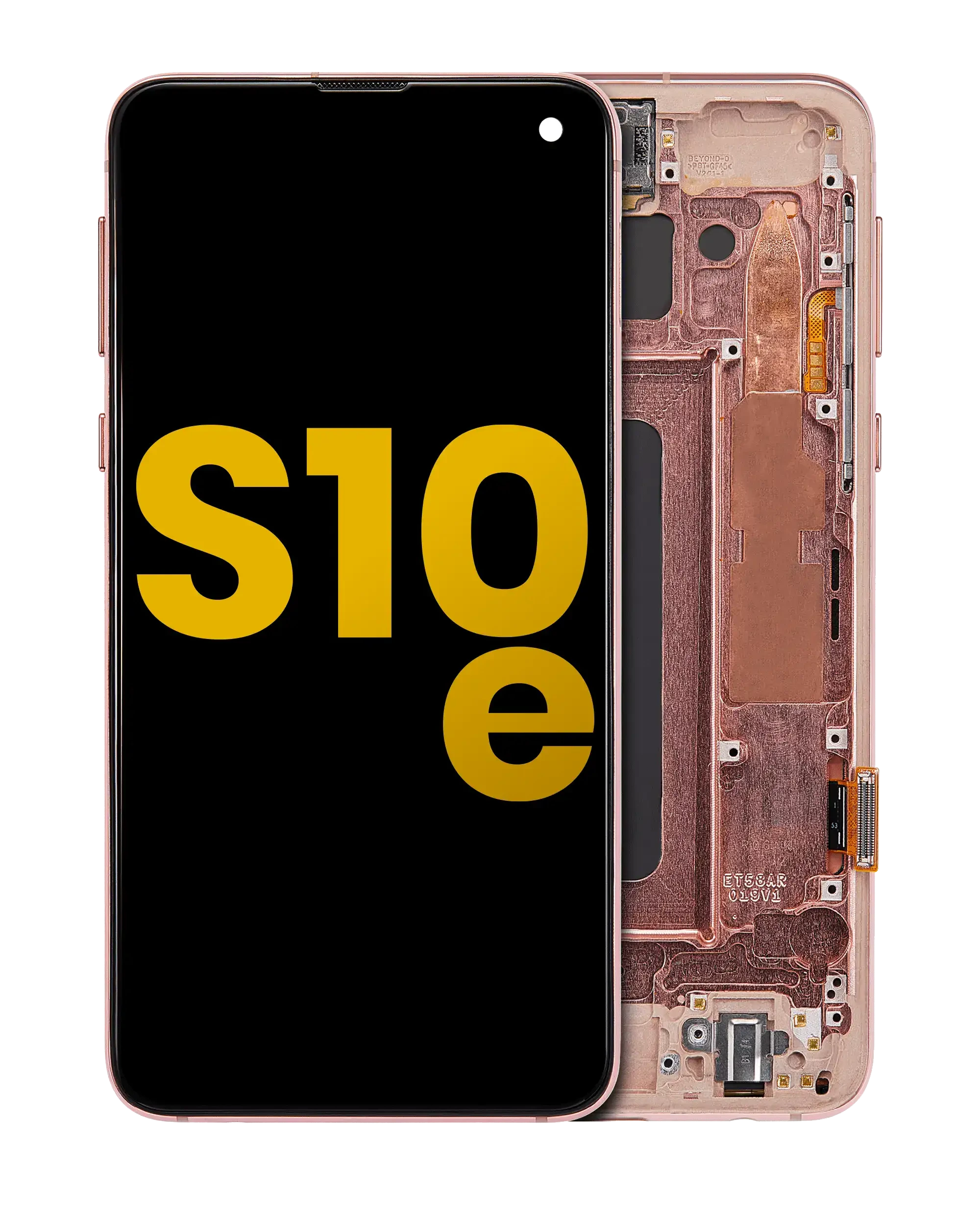 Display OLED completo con Frame per Samsung Galaxy S10E (Refurbished) (Flamingo Rosa)