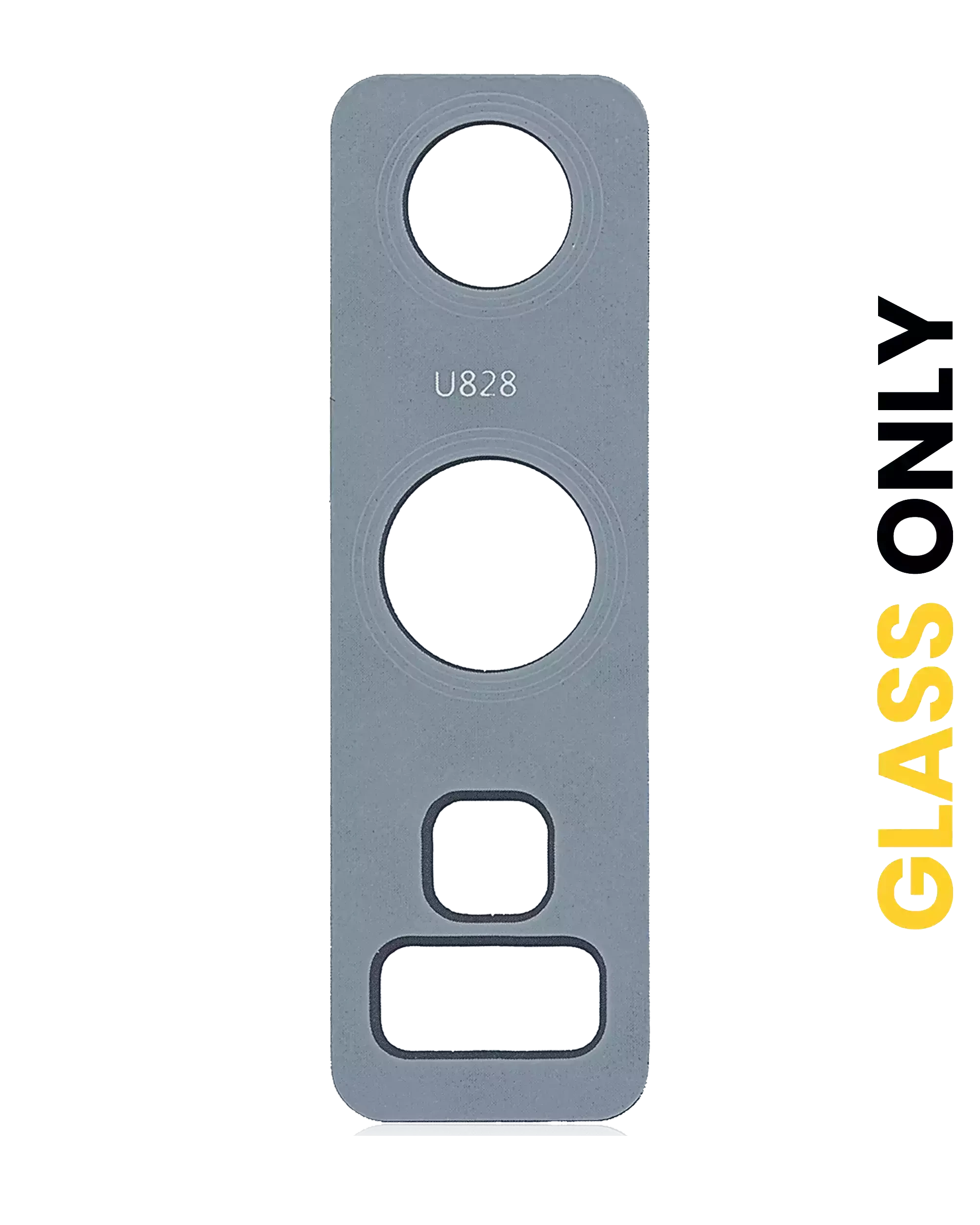 Lente fotocamera posteriore (solo vetro) con adesivo per Samsung Galaxy Note 9 (Cloud Argento)