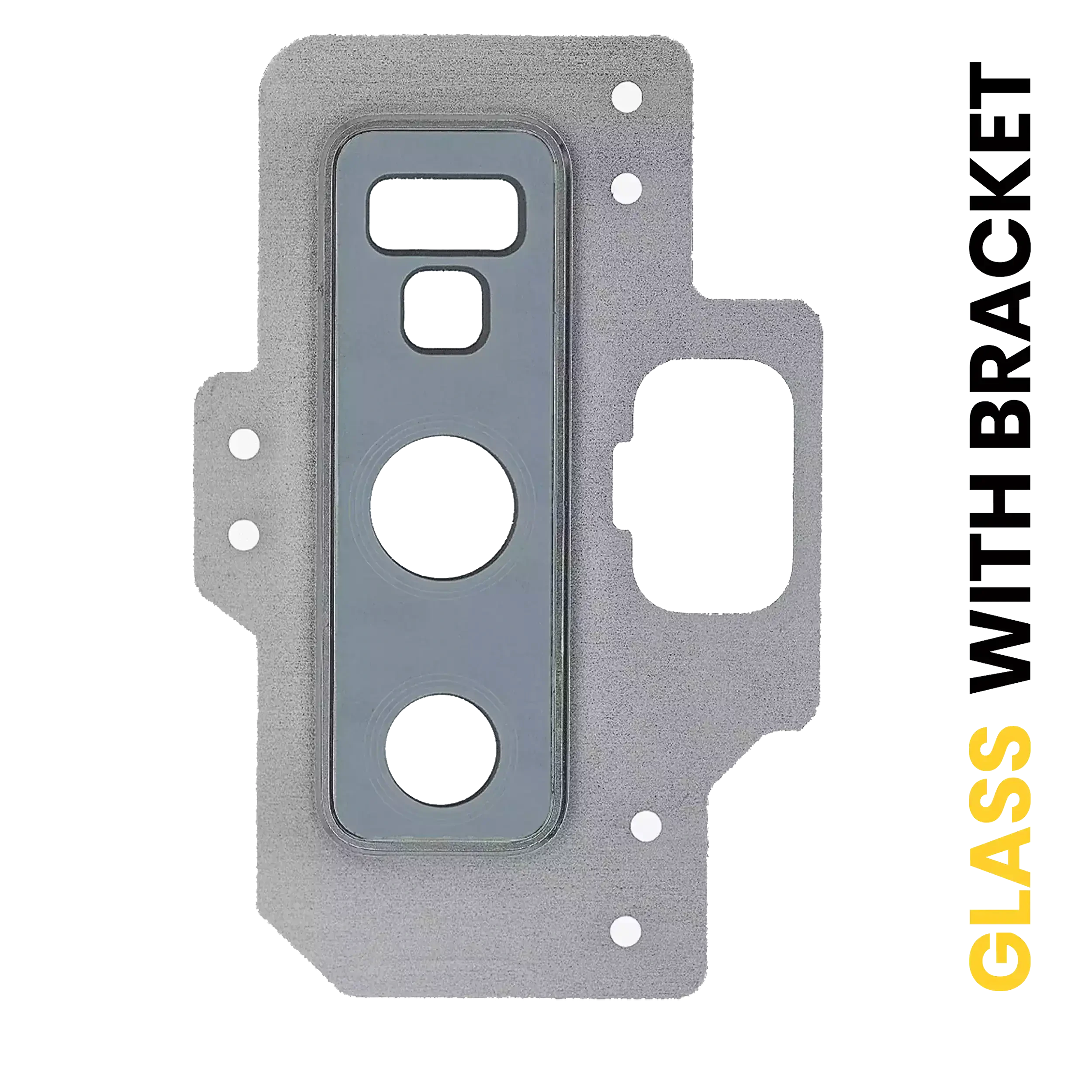 Lente fotocamera posteriore con staffa / Cornice per Samsung Galaxy Note 9 (Cloud Argento)