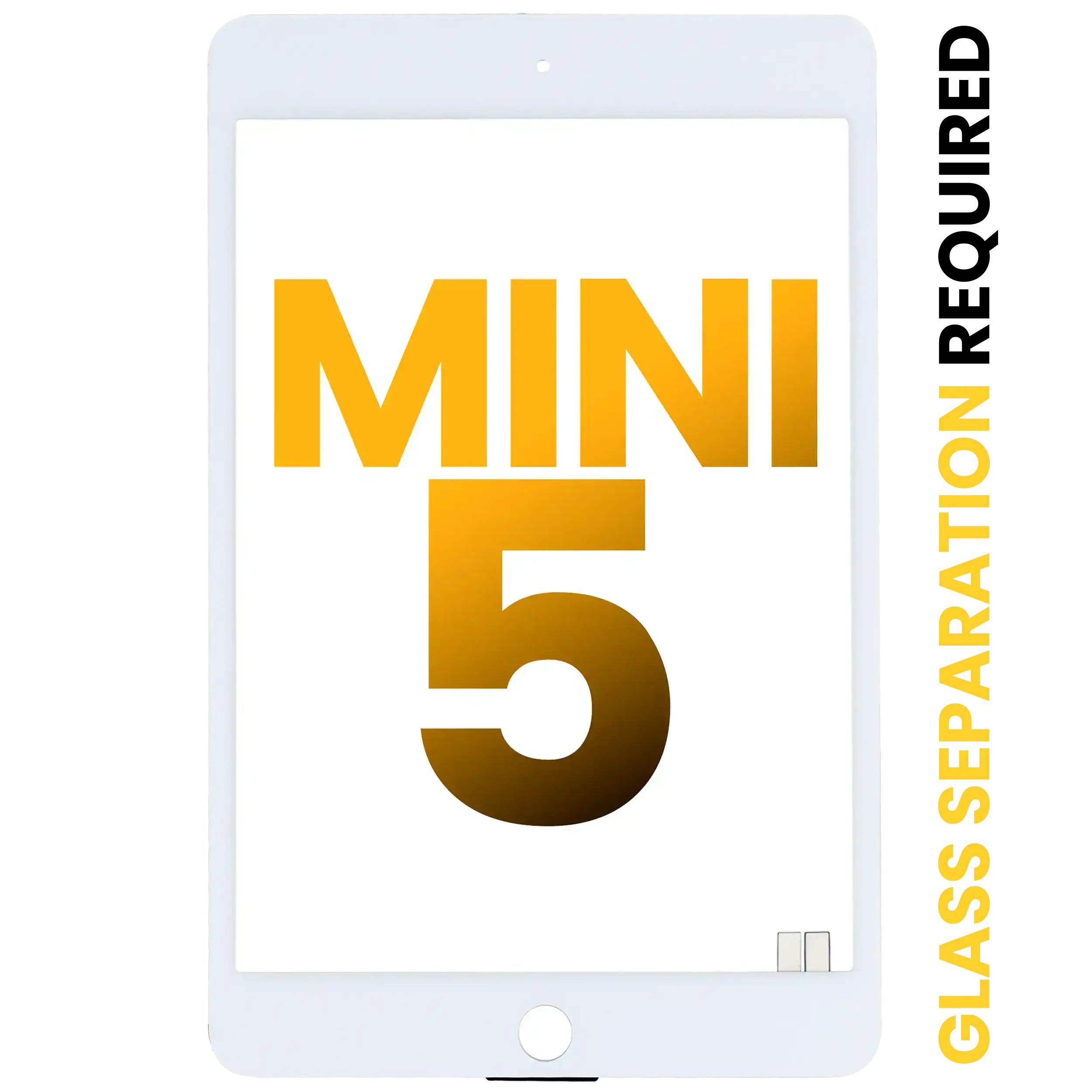 Touch screen per iPad Mini 5 (separazione vetro richiesta) (Premium) (Bianco)