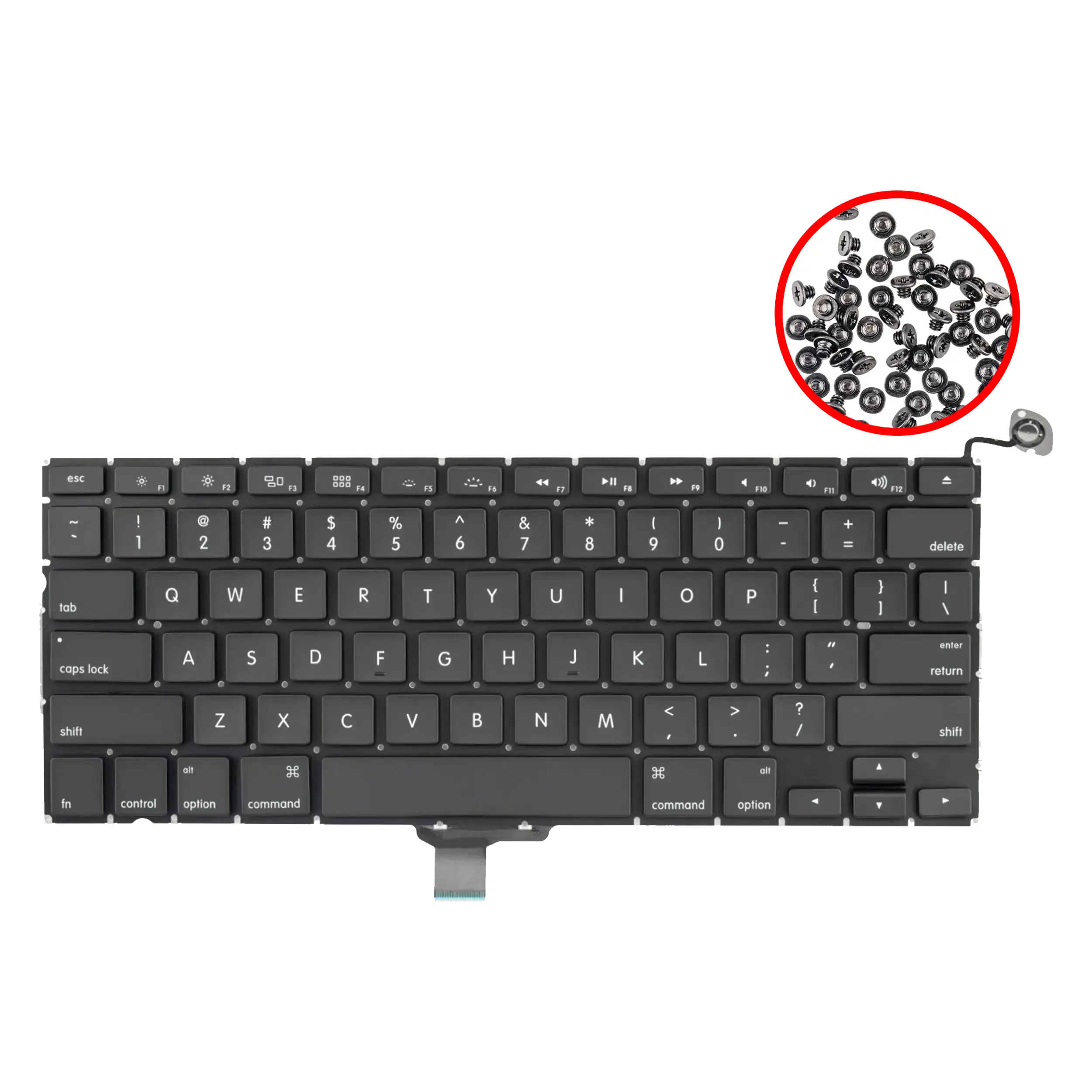 tastiera W/ Backlight e Viti (US English) per MacBook Pro 13" A1278 (2009-2012)
