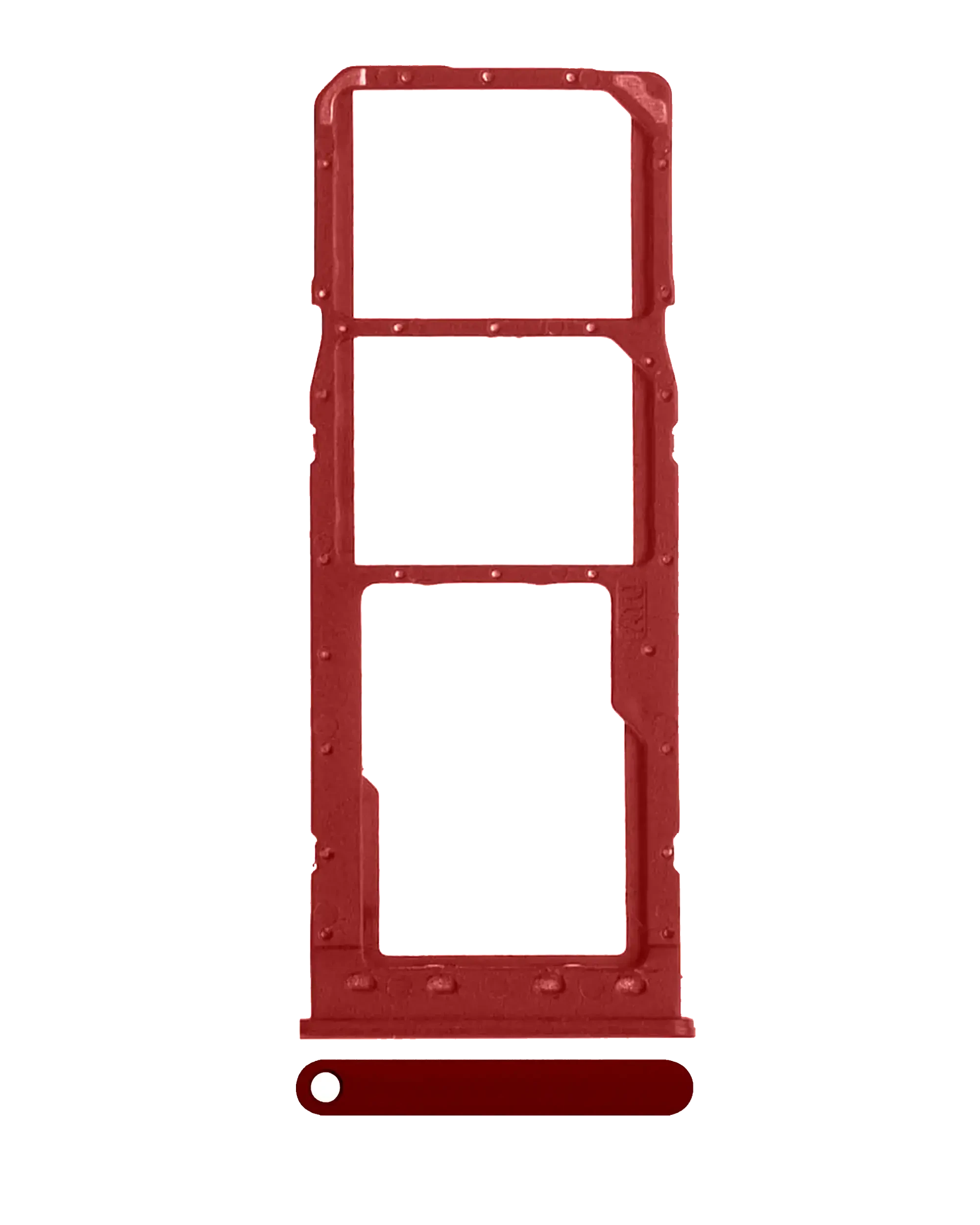 Carrellino doppia SIM per Samsung Galaxy A10 (A105 / 2019) (Rosso)