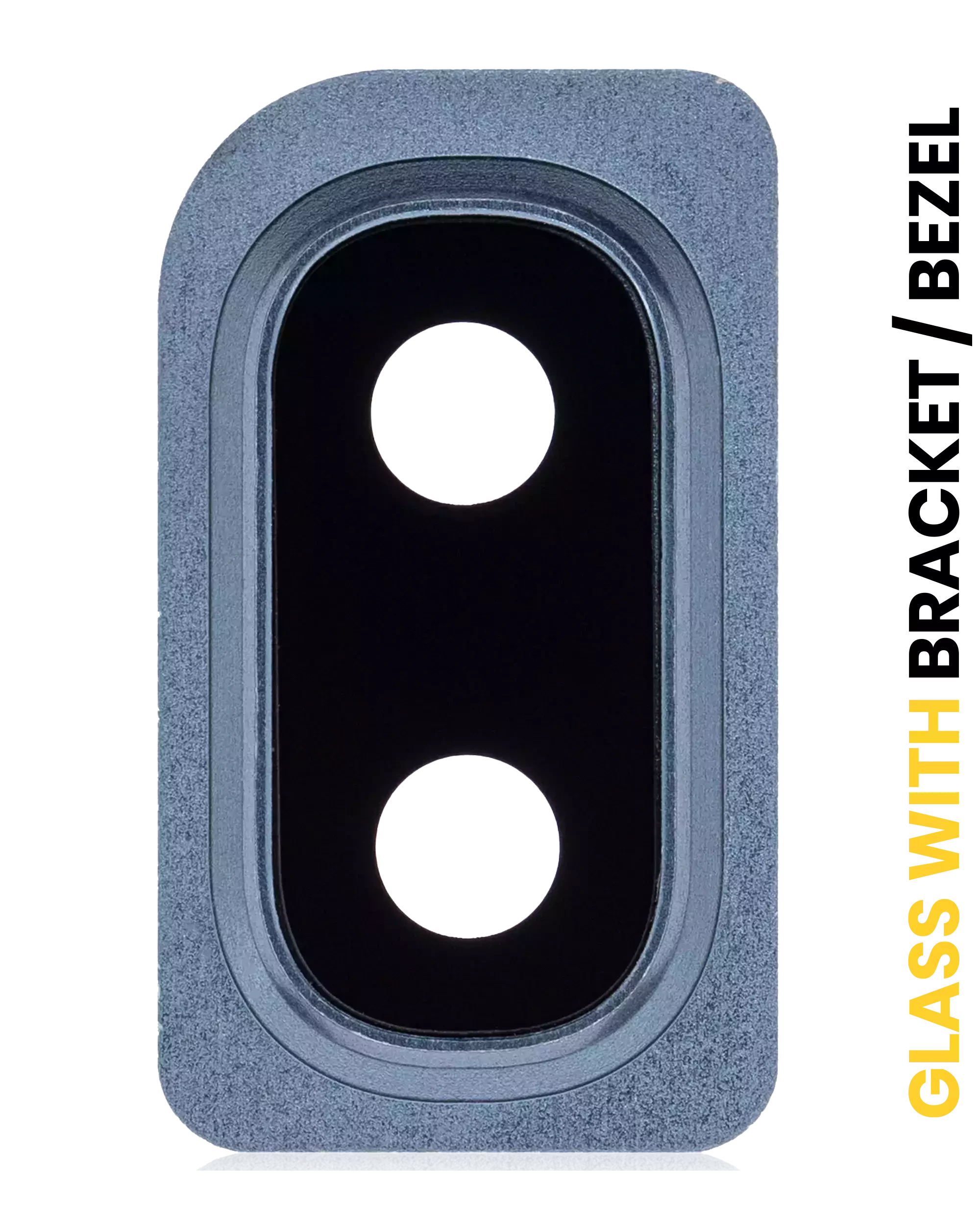 Lente fotocamera posteriore con staffa / Cornice per Samsung Galaxy A10 (A105 / 2019) (Nero)