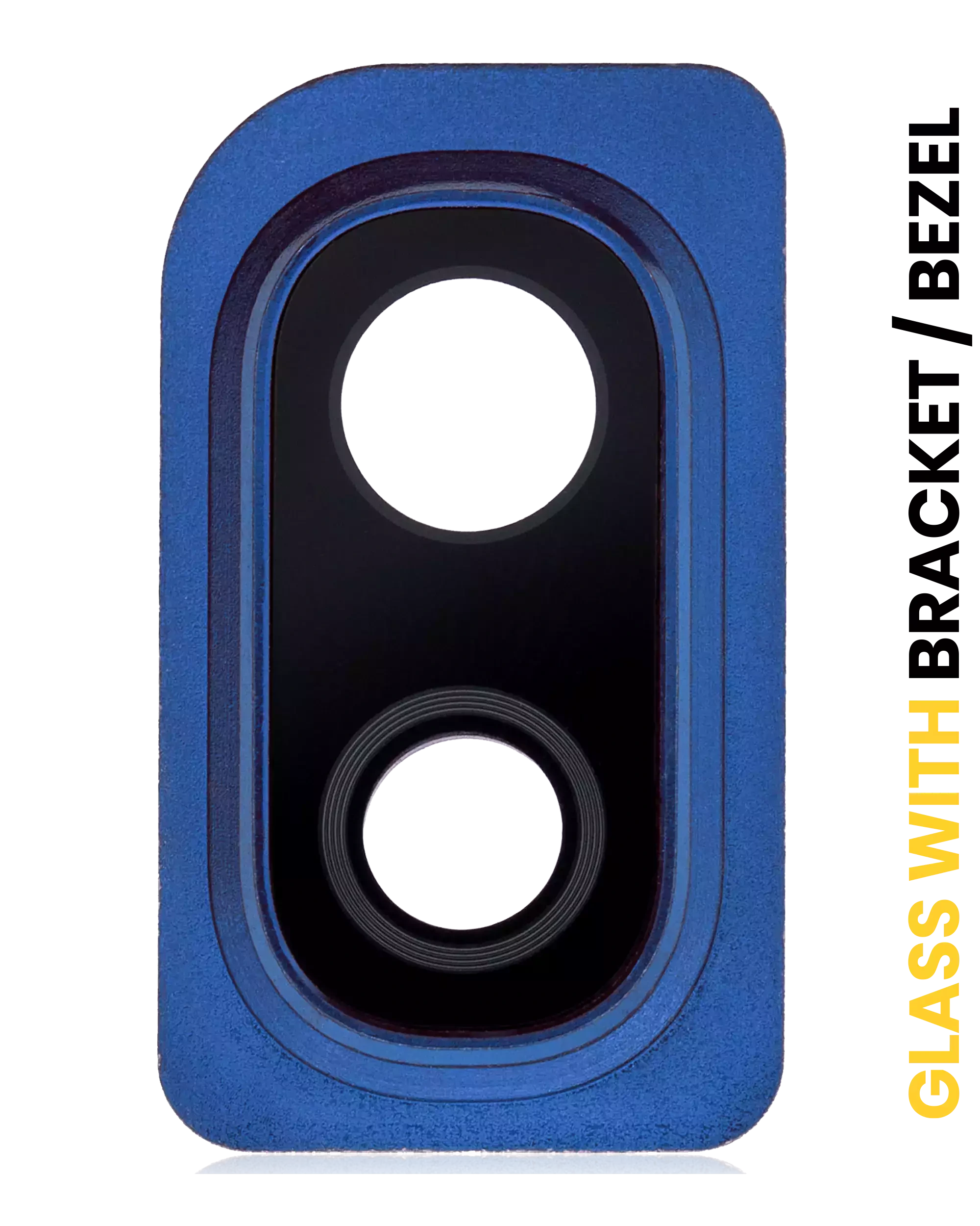 Lente fotocamera posteriore con staffa / Cornice per Samsung Galaxy A10 (A105 / 2019) (Blu)