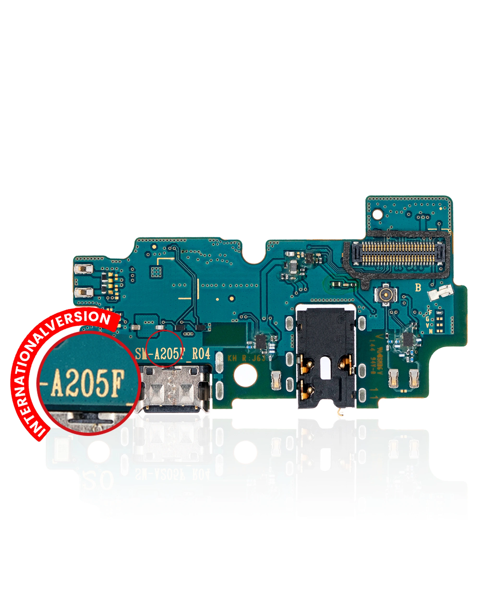 Connettore di ricarica con scheda per Samsung Galaxy A20 (A205 / 2019) (International Version) (Premium)
