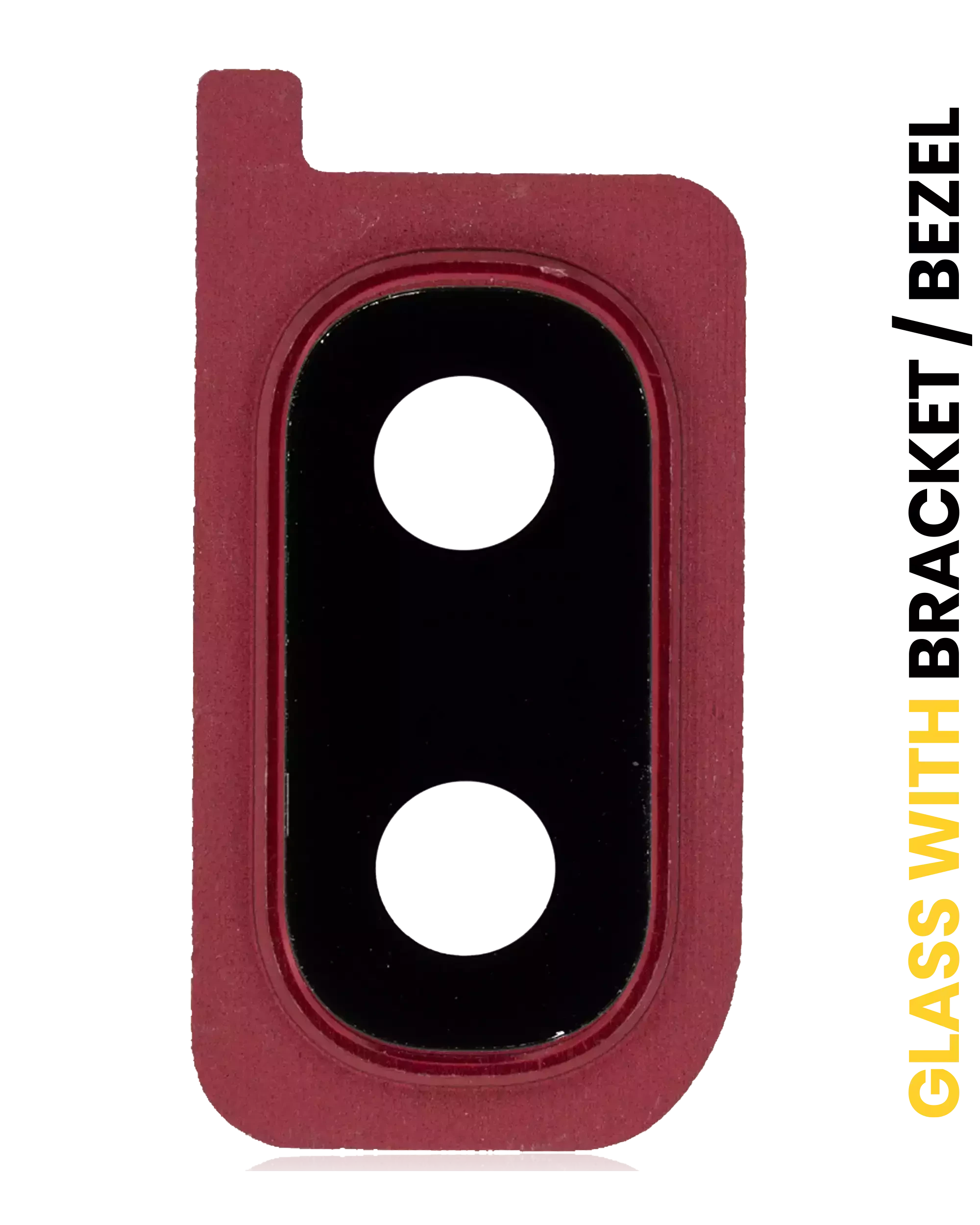 Lente fotocamera posteriore con staffa / Cornice per Samsung Galaxy A20 (A205 / 2019) (Rosso)