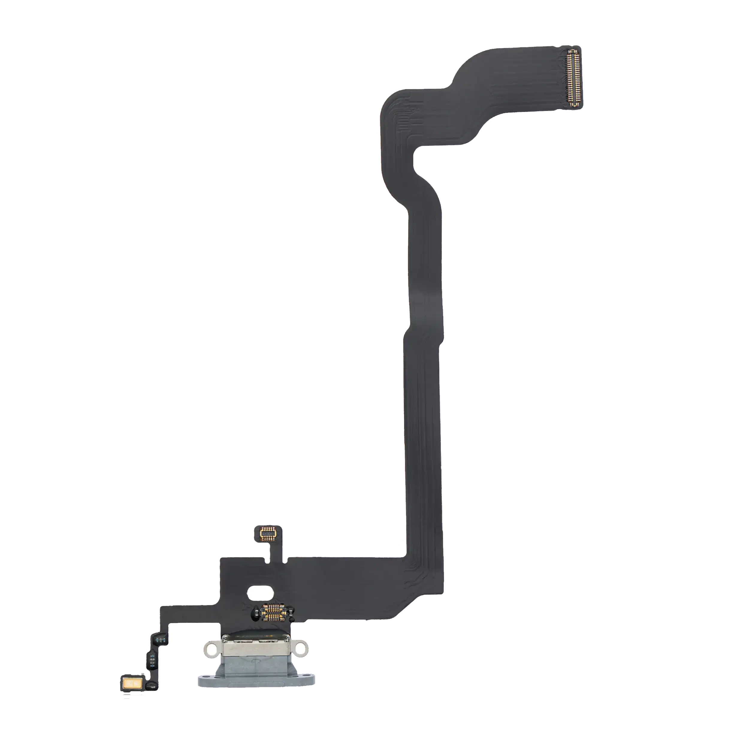 Flat connettore di ricarica per iPhone X (Aftermarket) (Argento)