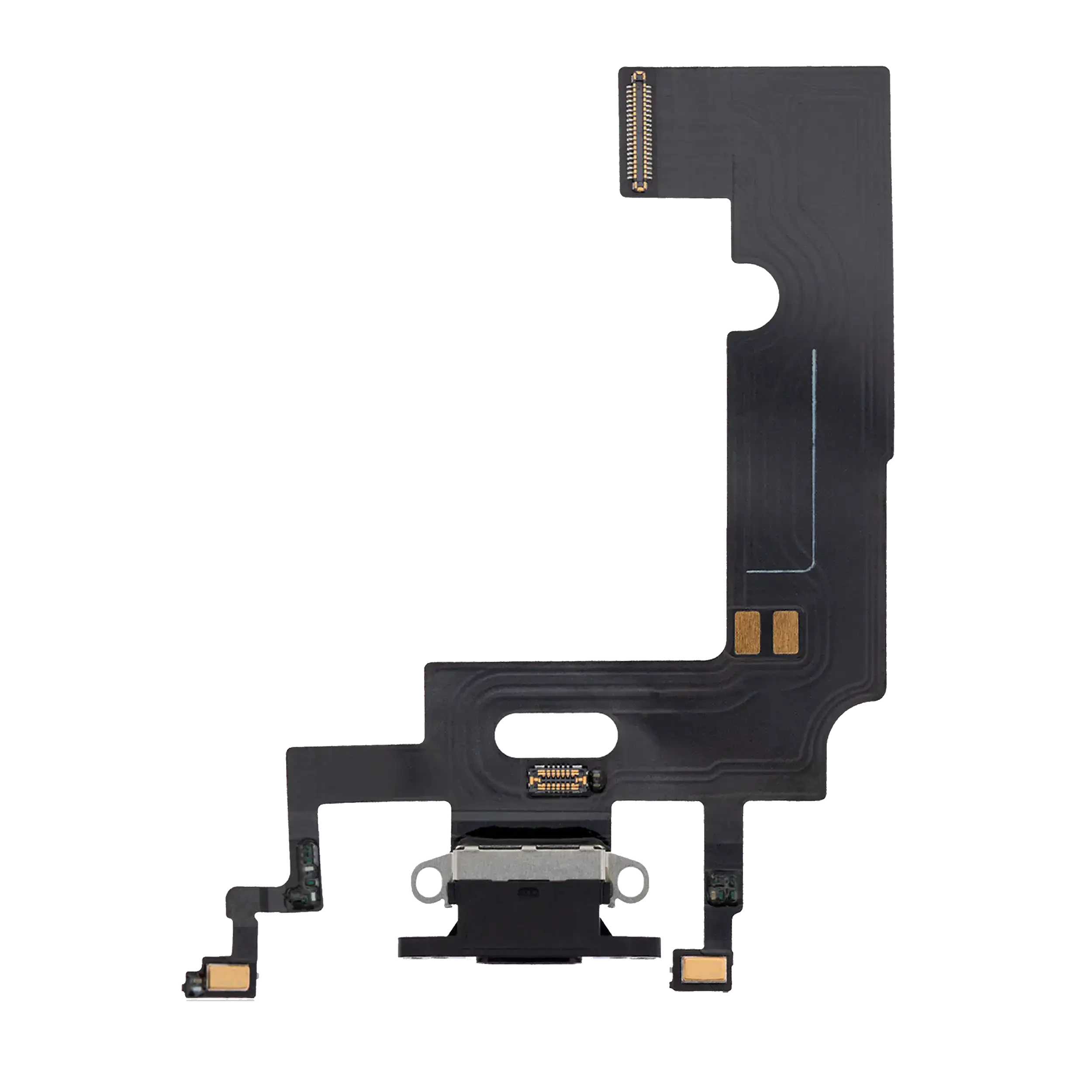 Flat connettore di ricarica per iPhone XR (Aftermarket) (Nero)