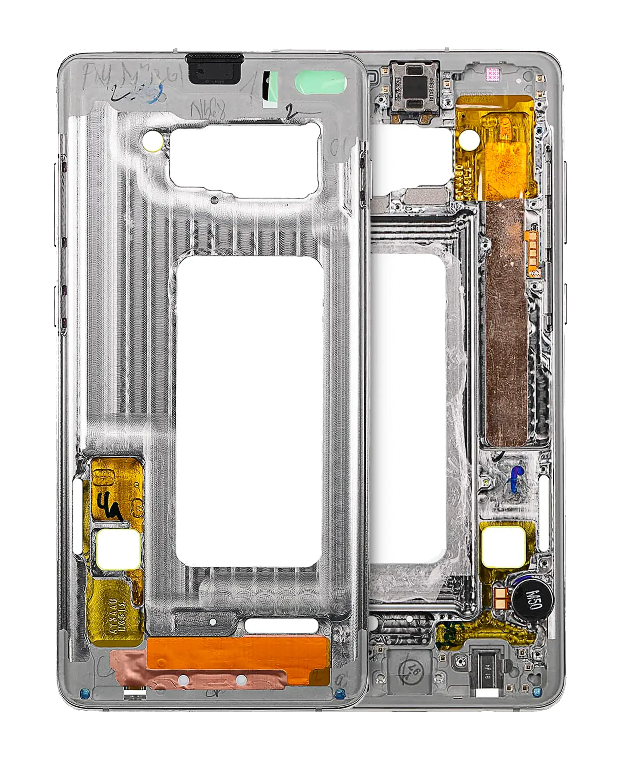 Frame centrale per Samsung Galaxy S10 (con minuteria) (Prism Blu)
