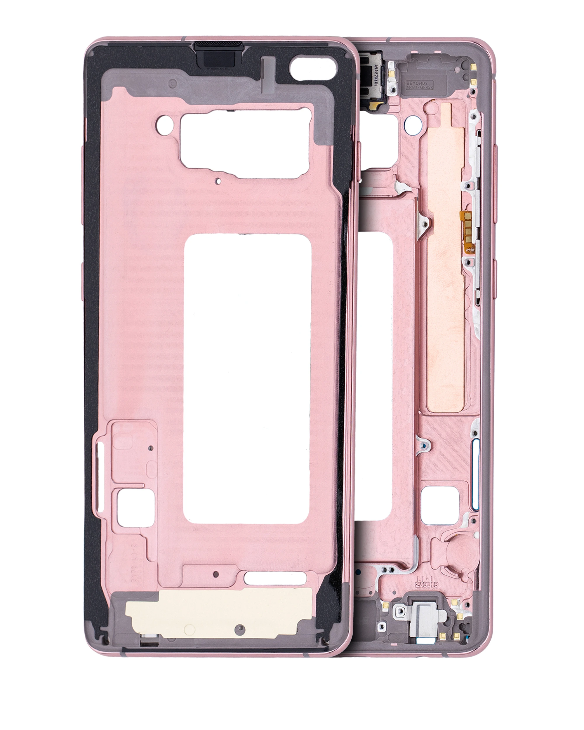Frame centrale per Samsung Galaxy S10 Plus (con minuteria) (Flamingo Rosa)