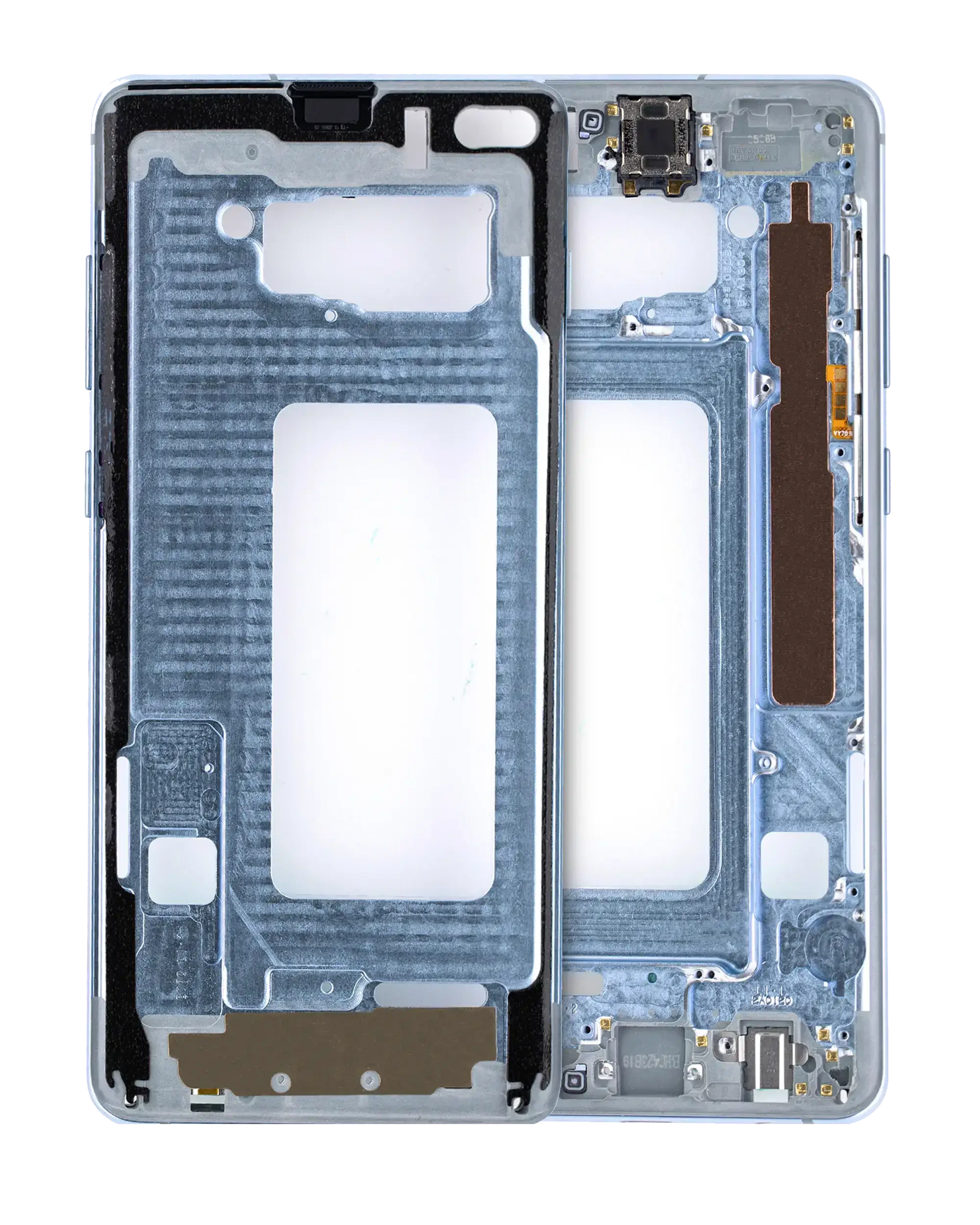 Frame centrale per Samsung Galaxy S10 Plus (con minuteria) (Prism Blu)