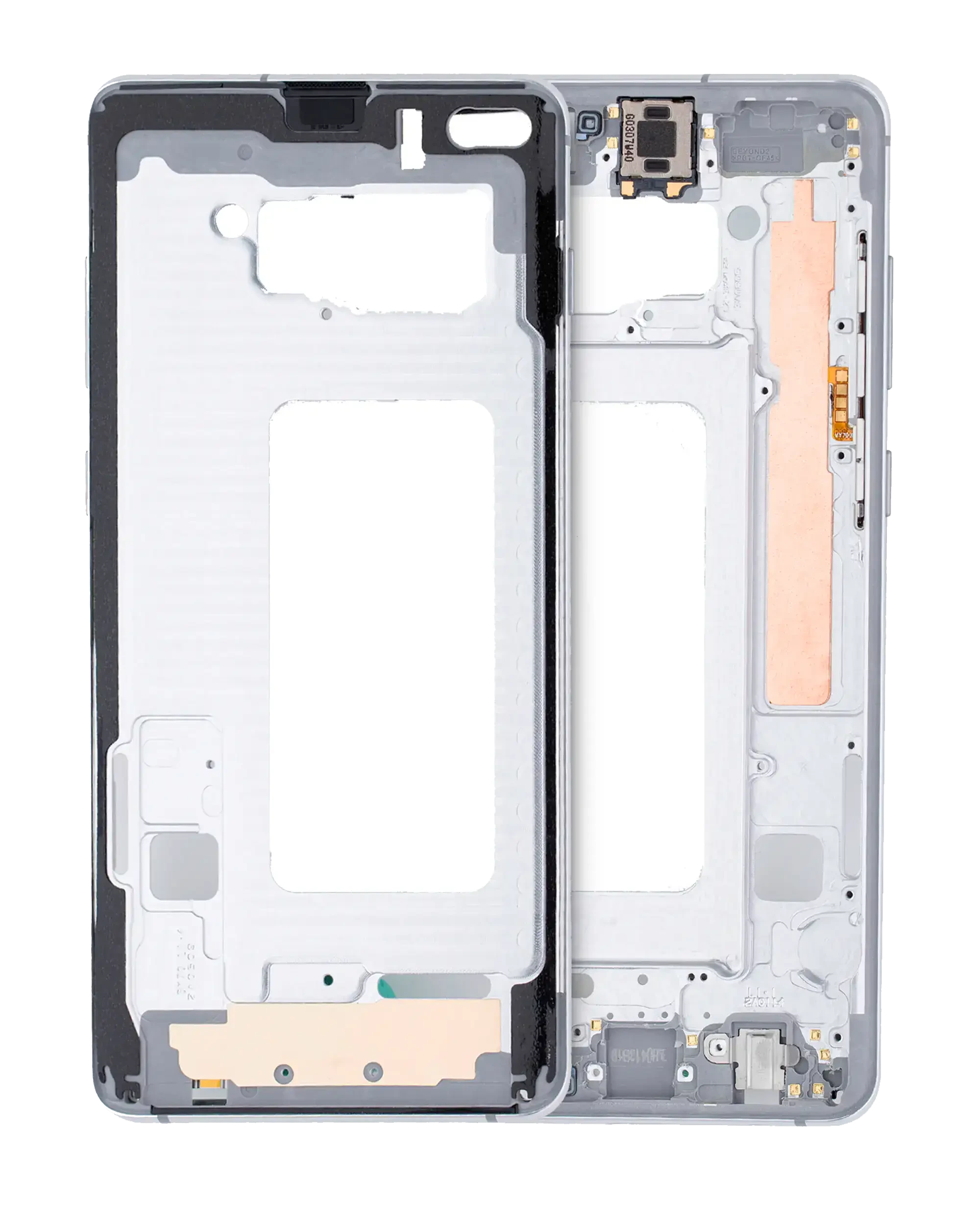 Frame centrale per Samsung Galaxy S10 Plus (con minuteria) (Prism Bianco)