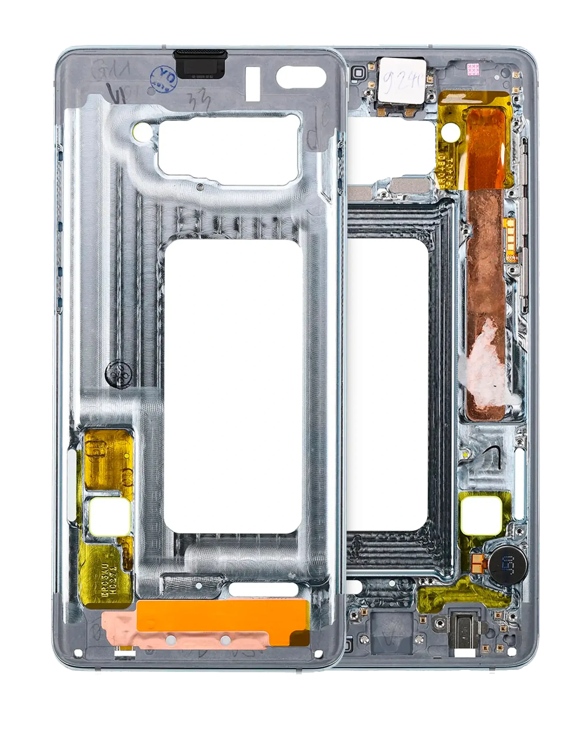 Frame centrale per Samsung Galaxy S10 Plus (con minuteria) (Ceramic Bianco)