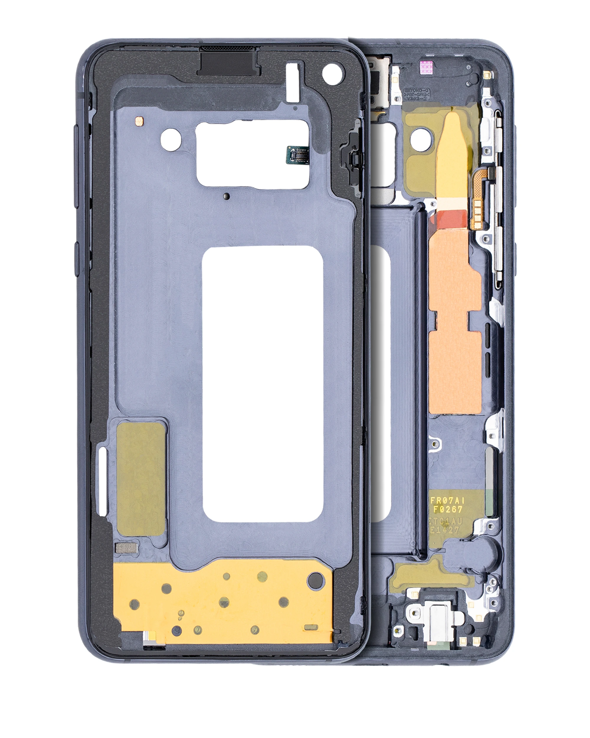 Frame centrale per Samsung Galaxy S10E (con minuteria) (Prism Nero)