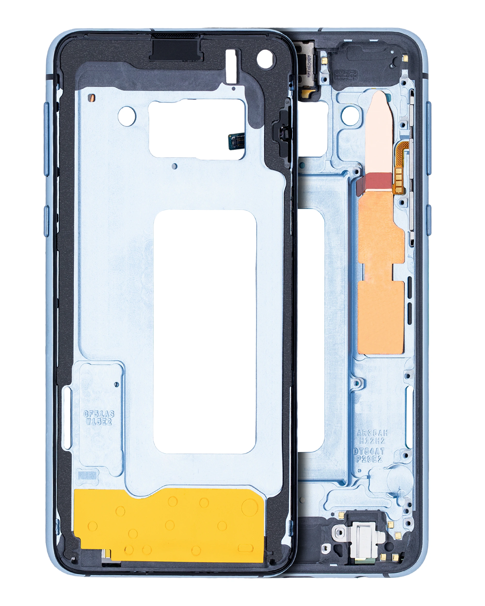 Frame centrale per Samsung Galaxy S10E (con minuteria) (Prism Blu)