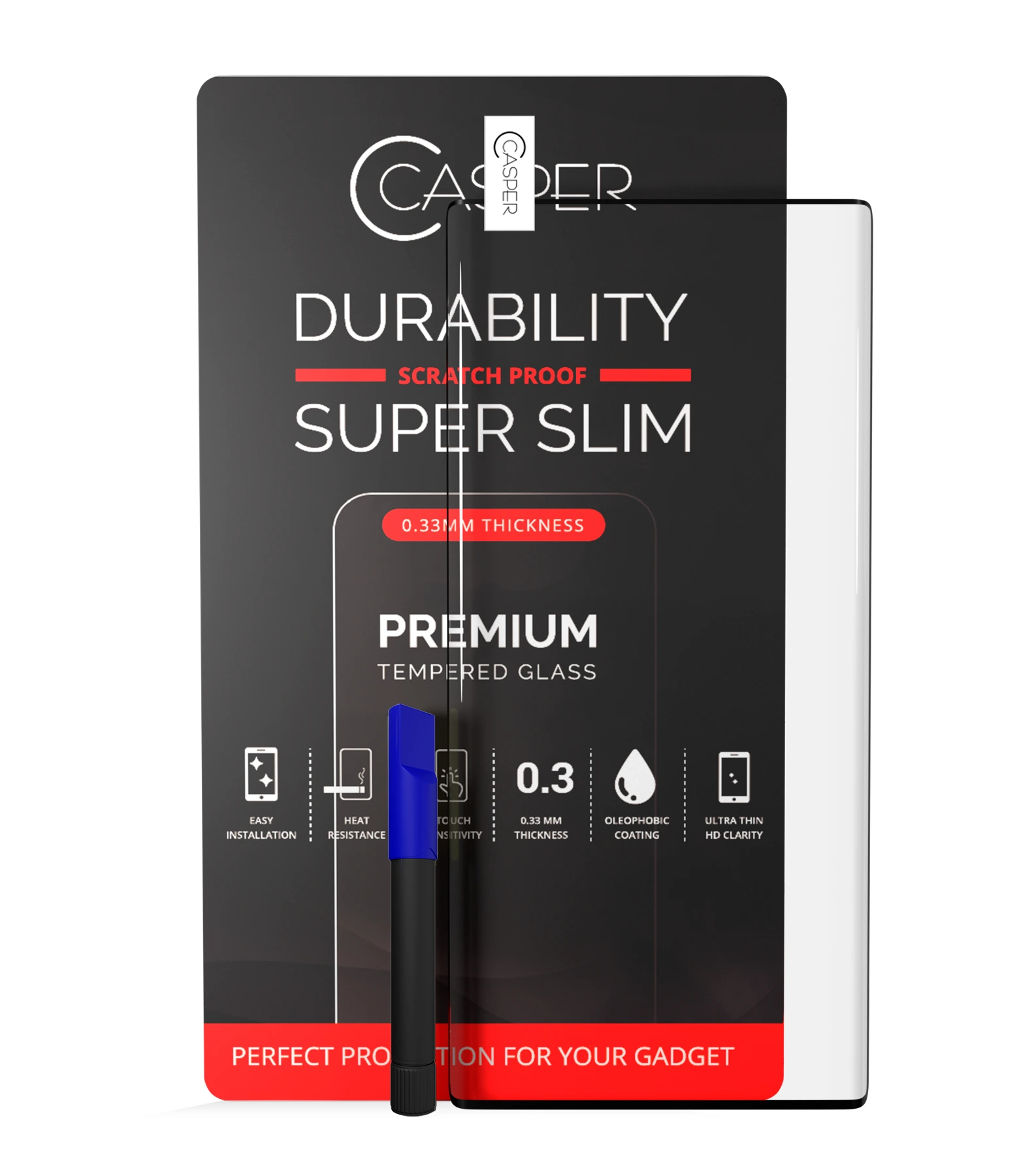Casper UV Vetro temperato con Glue per Samsung Galaxy Note 10 (Case Friendly) (confezione retail)