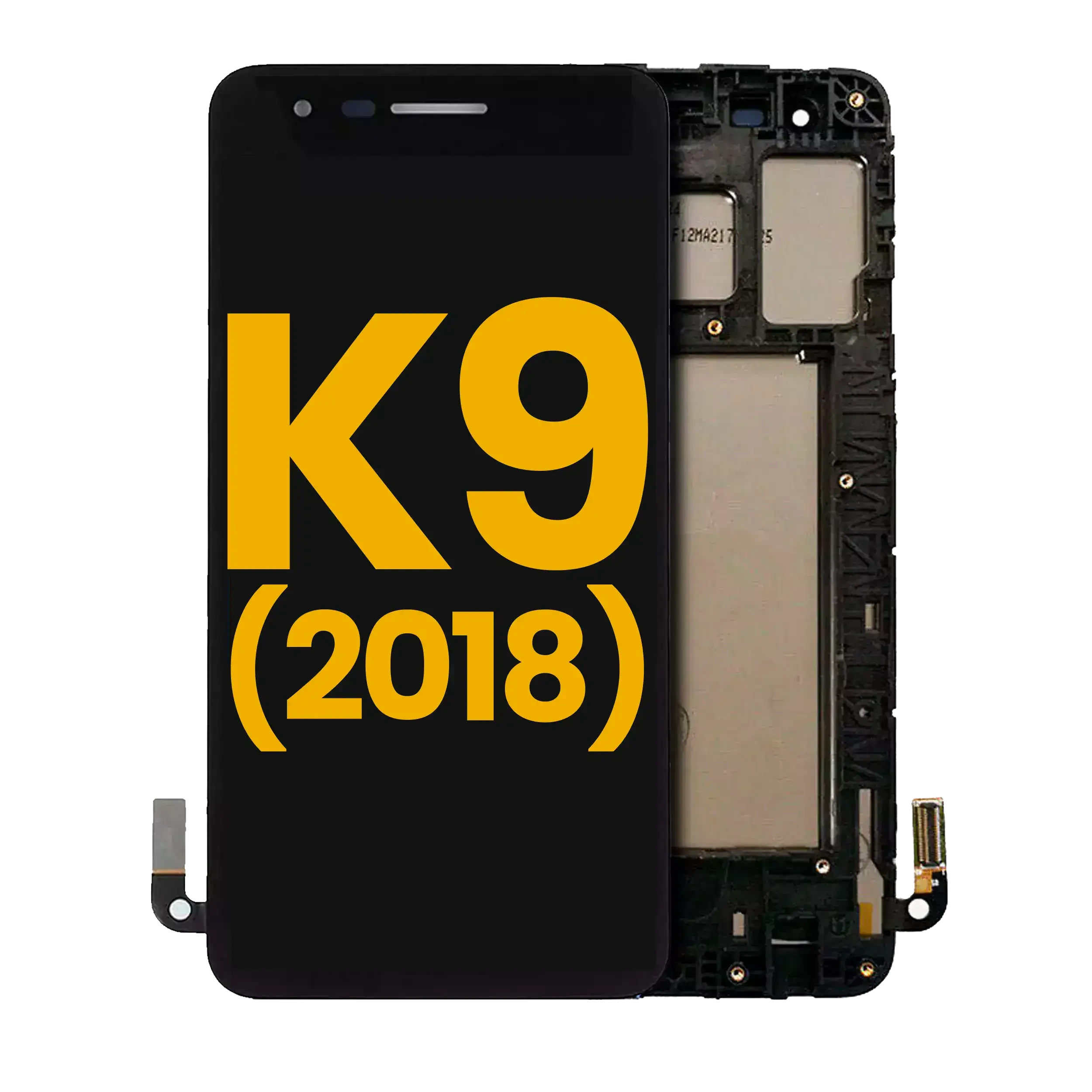 Display LCD completo con Frame per LG K9 (2018) (Refurbished) (Nero)