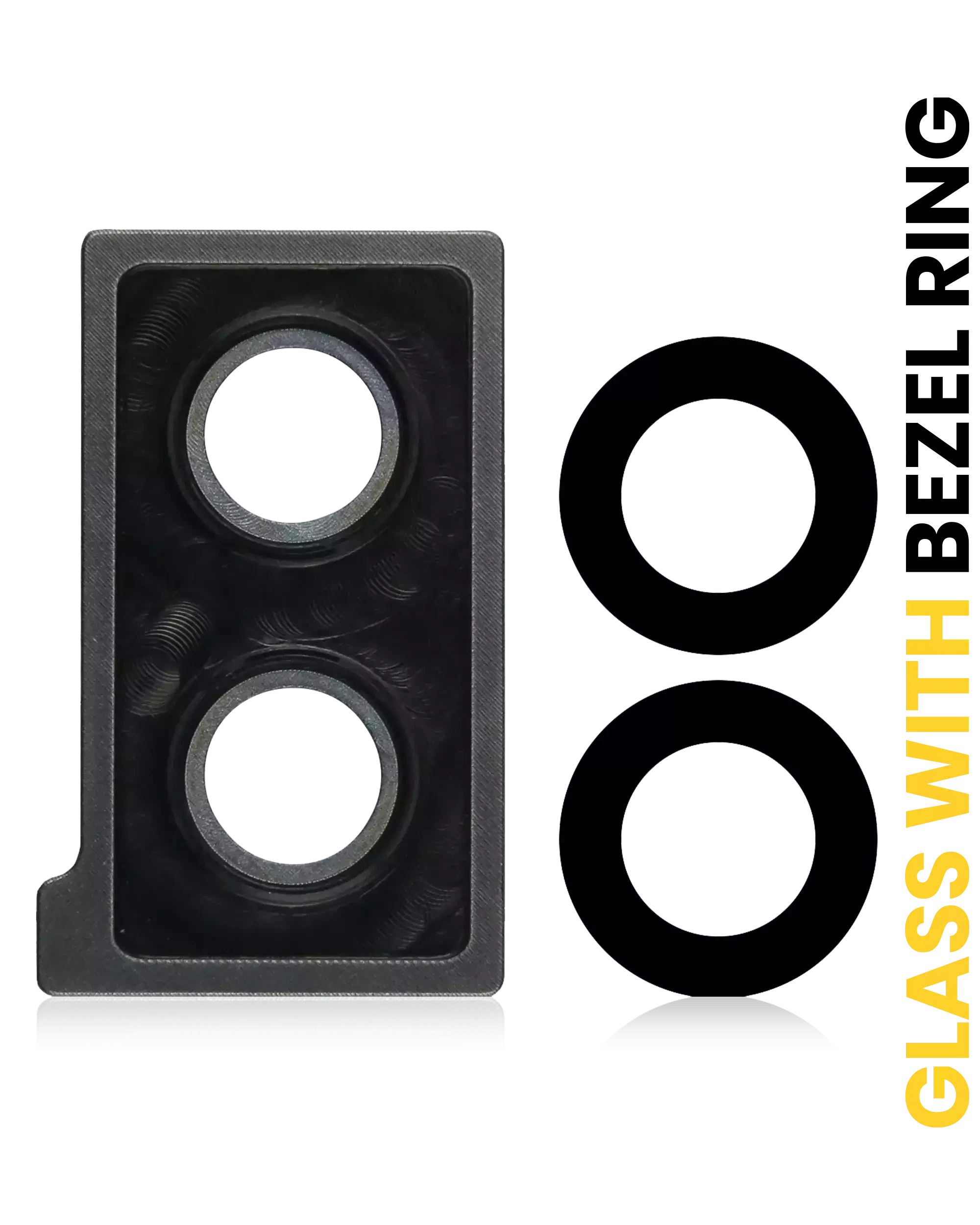 Lente fotocamera posteriore con Cornice Ring per Huawei Mate 10 (Nero)