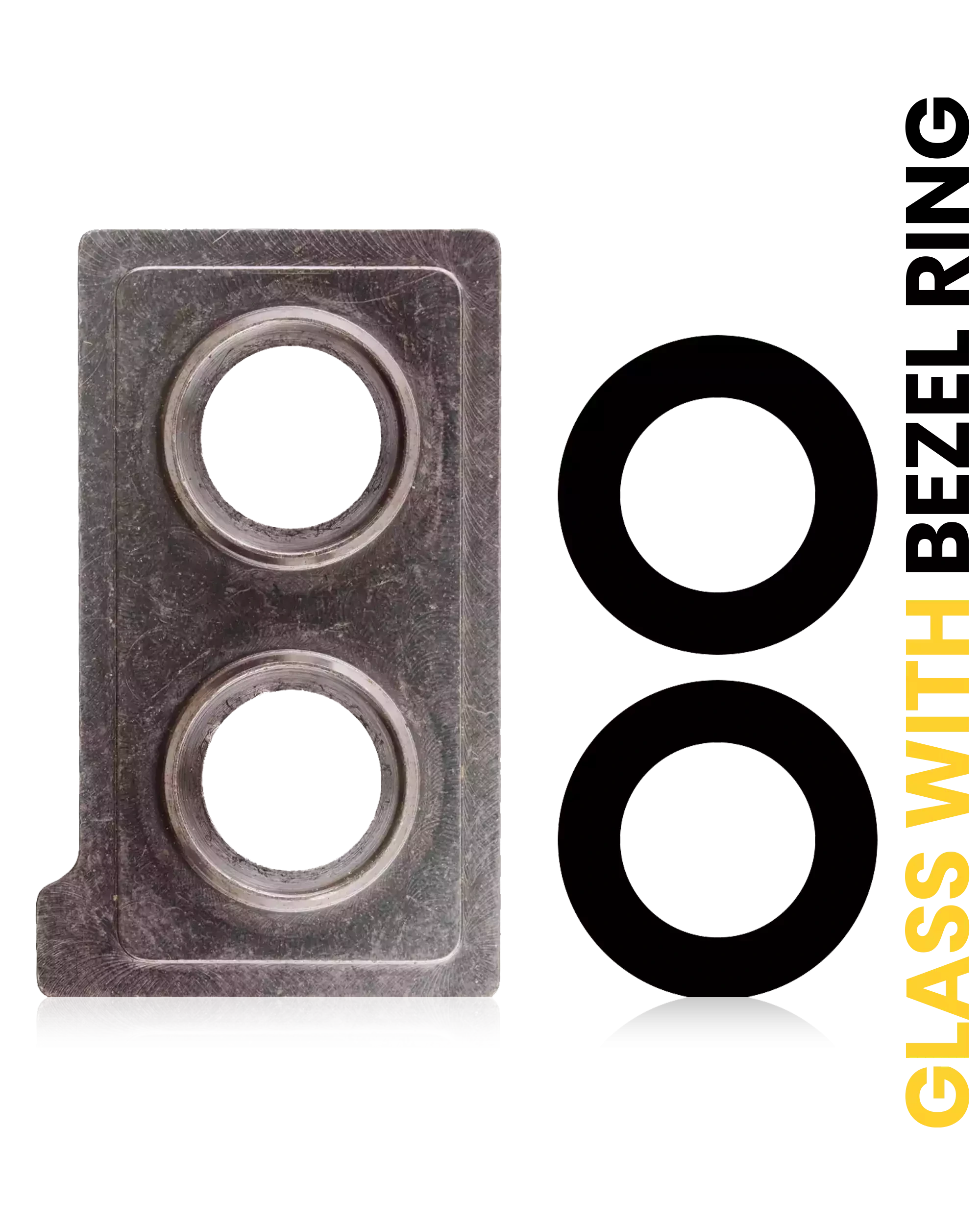 Lente fotocamera posteriore con Cornice Ring per Huawei Mate 10 (Rosa Oro)